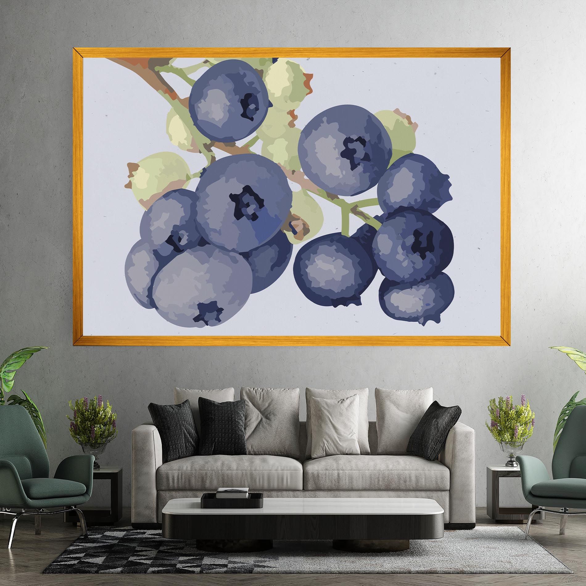 Blueberries Art mockup 7