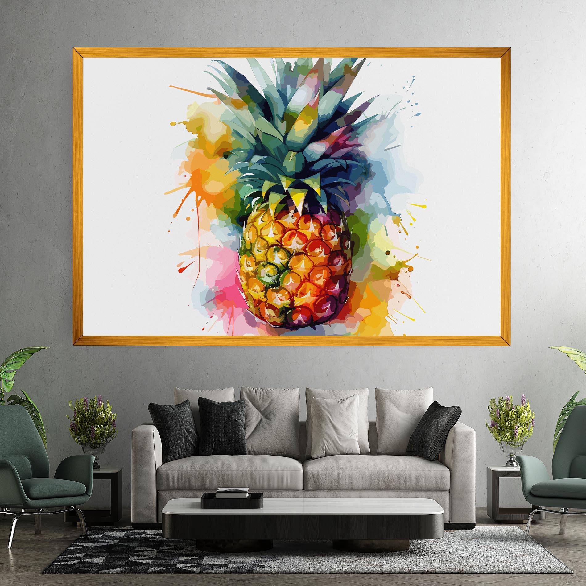 Картина на платно Color Mix Pineapple mockup 7