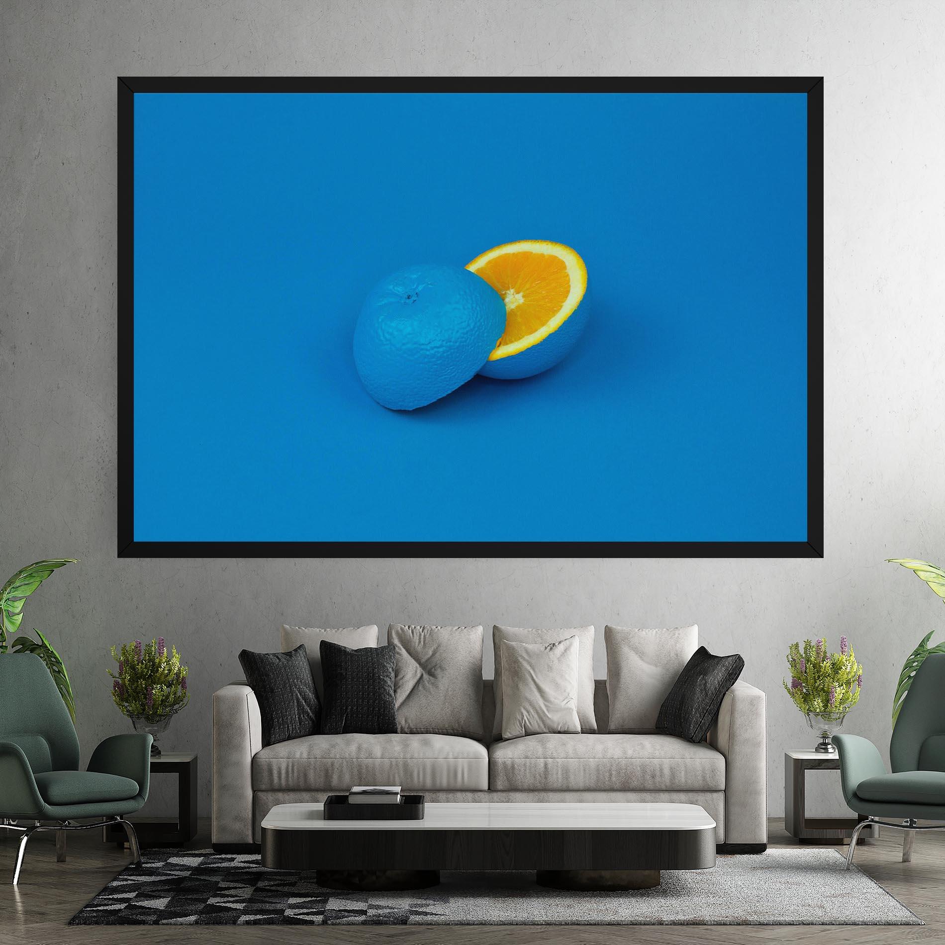 Картина на платно Blue Orange mockup 7