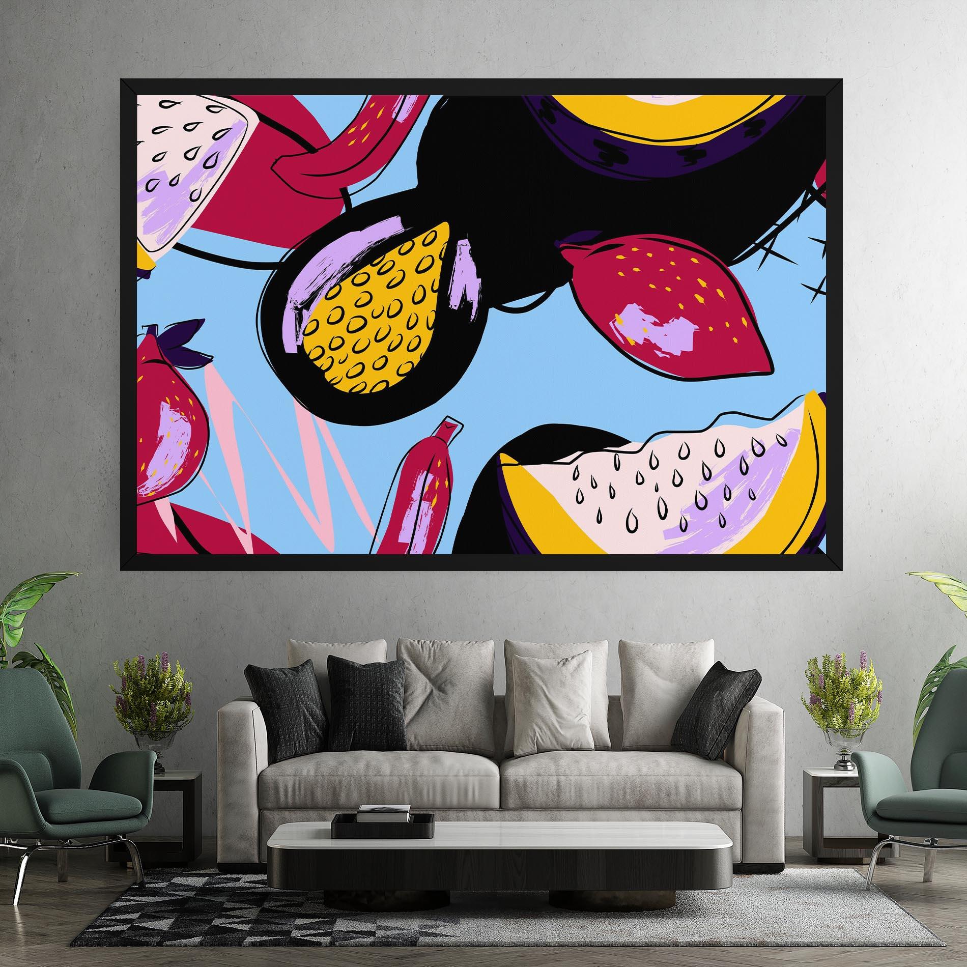 Картина на платно Colorful Fruits mockup 7