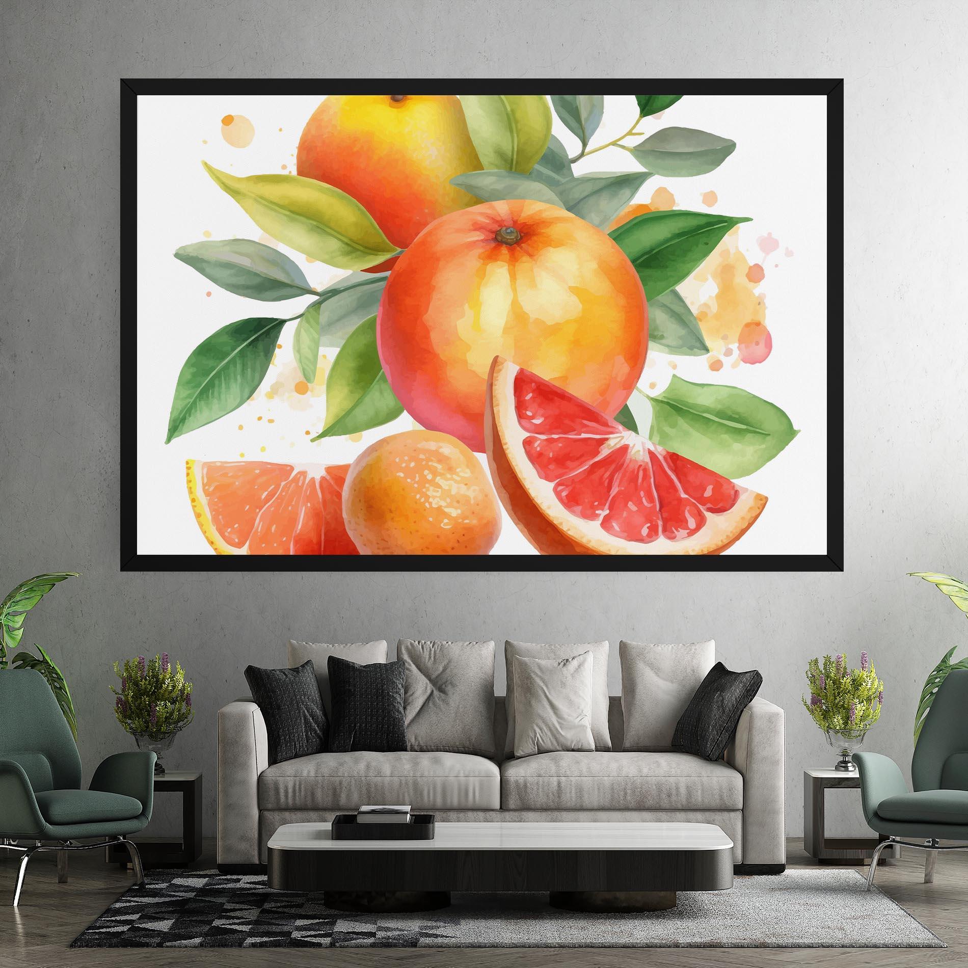 Картина на платно Grapefruit Art mockup 7