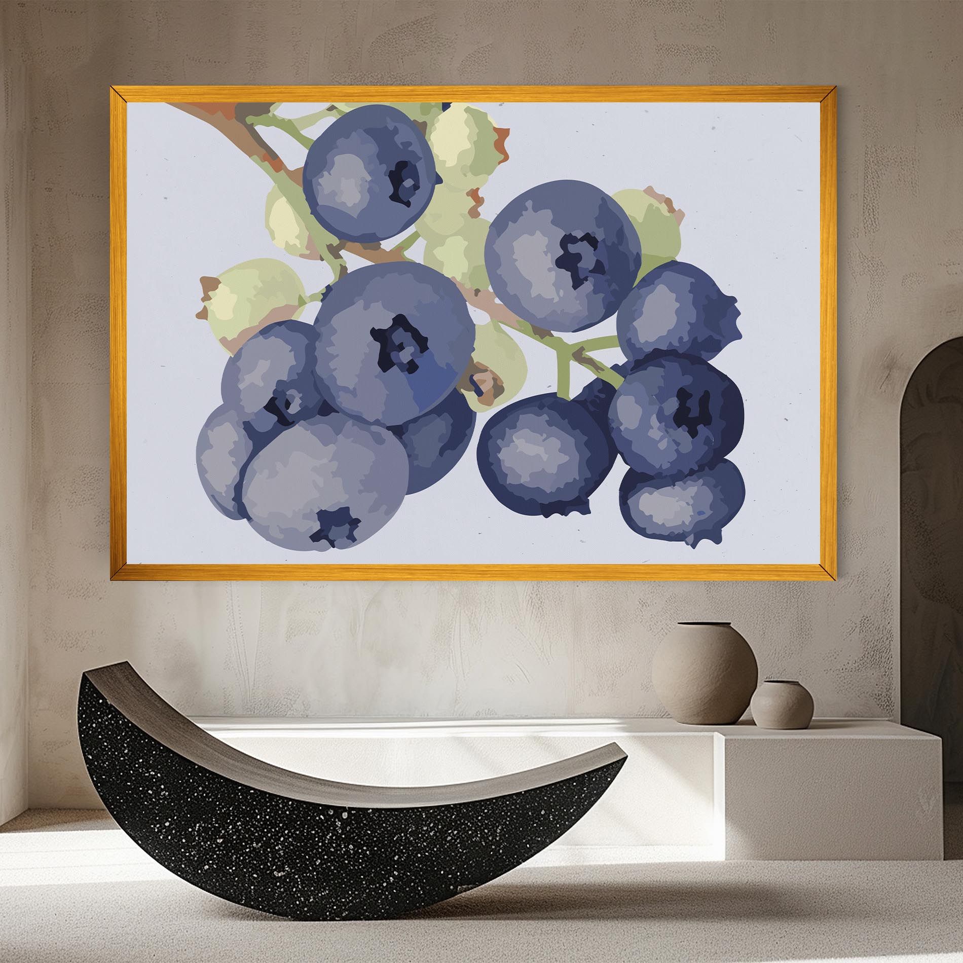 Blueberries Art mockup 8