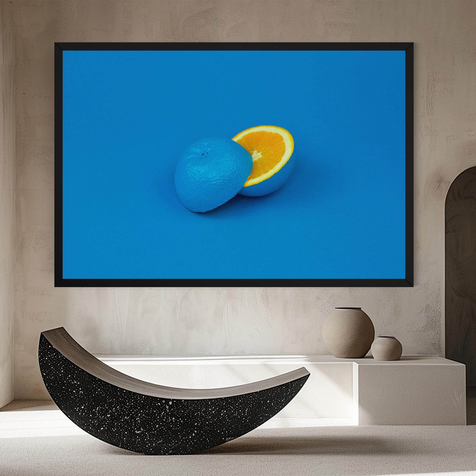 Картина на платно Blue Orange mockup 8