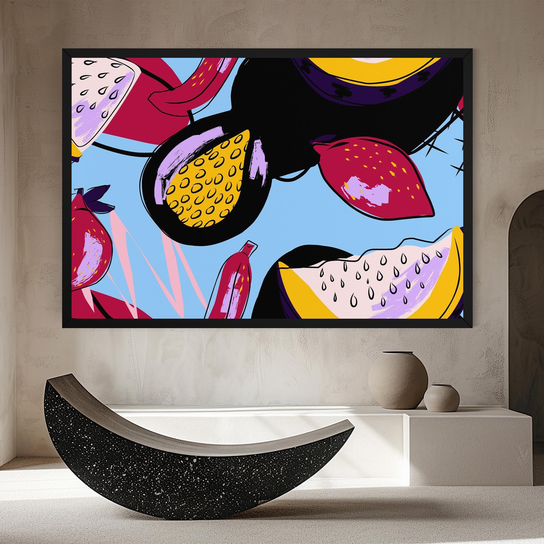 Картина на платно Colorful Fruits mockup 8