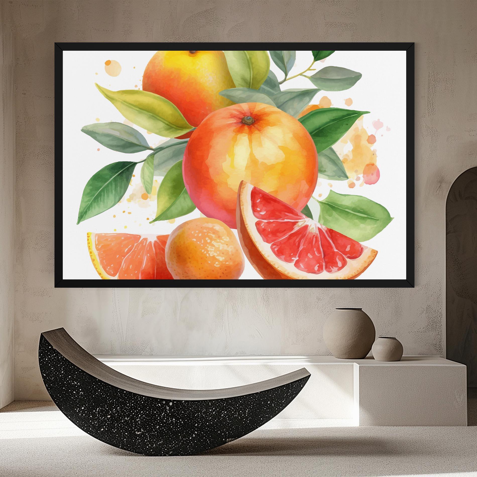 Картина на платно Grapefruit Art mockup 8