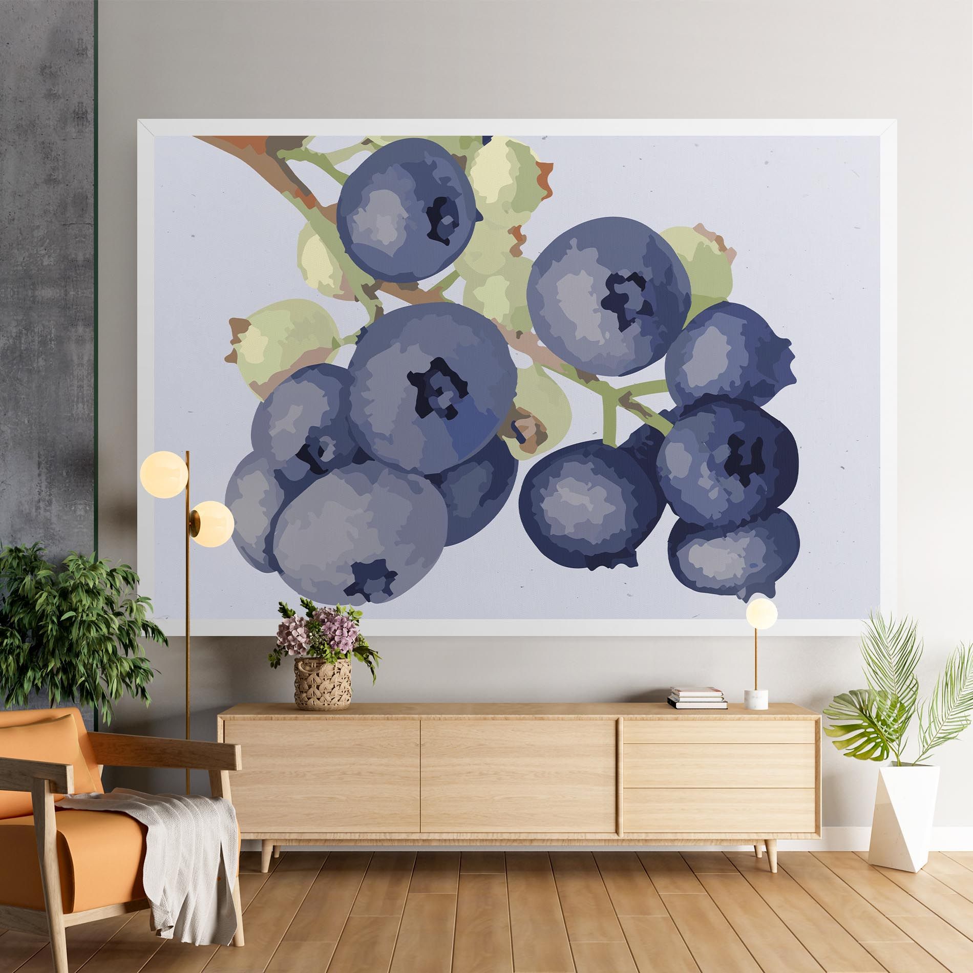 Blueberries Art mockup 9