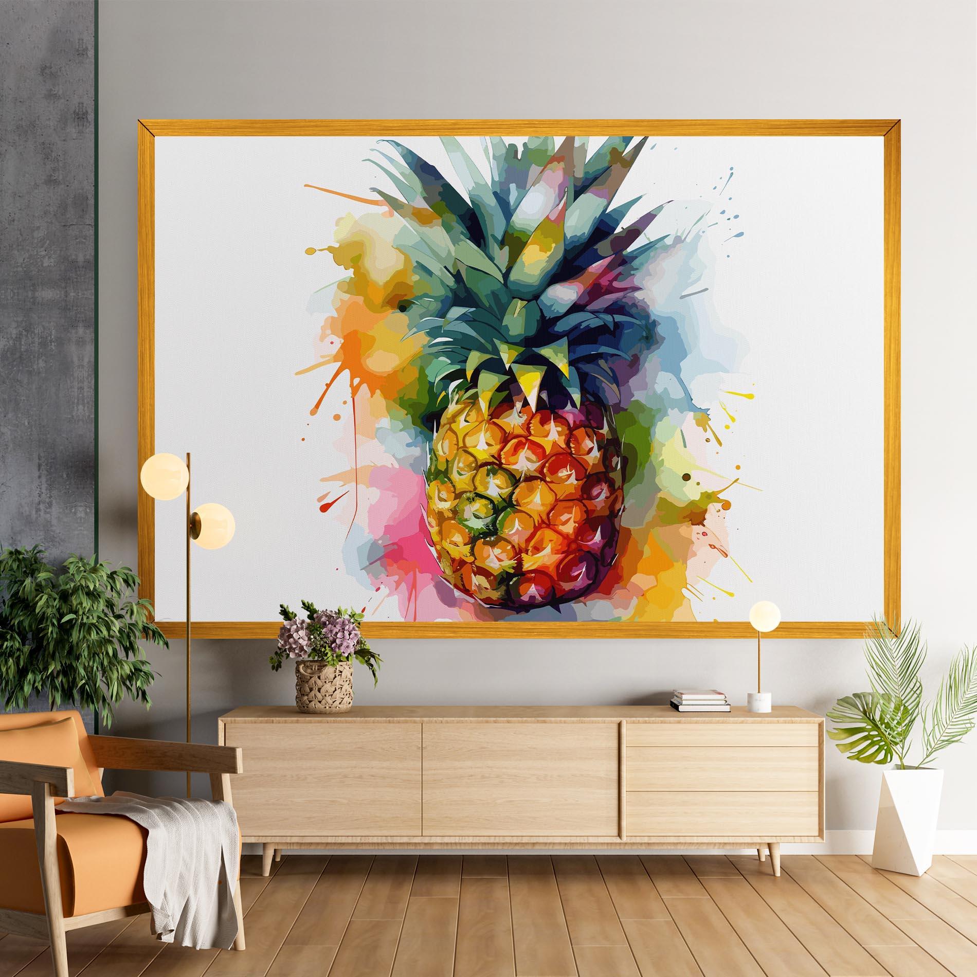 Картина на платно Color Mix Pineapple mockup 9