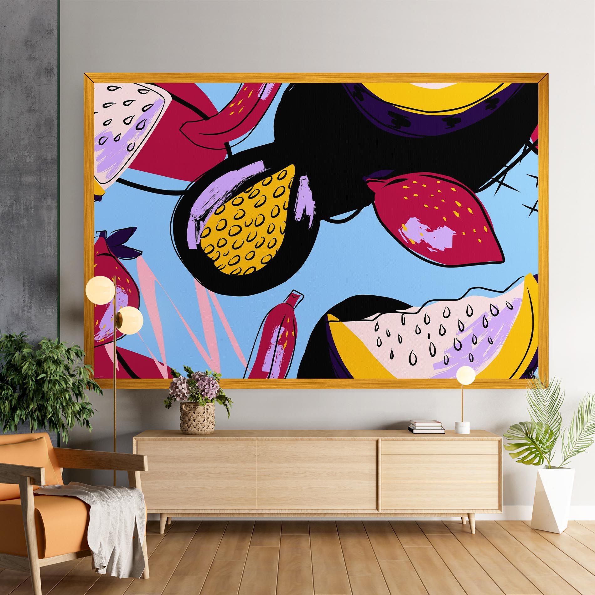 Colorful Fruits mockup 9