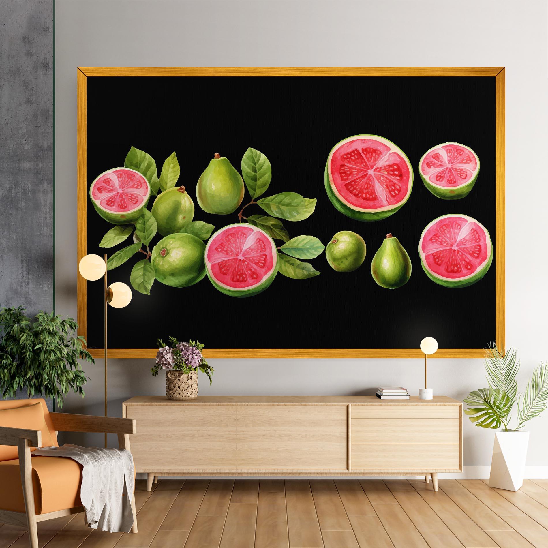 Картина на платно Green Fruit mockup 9