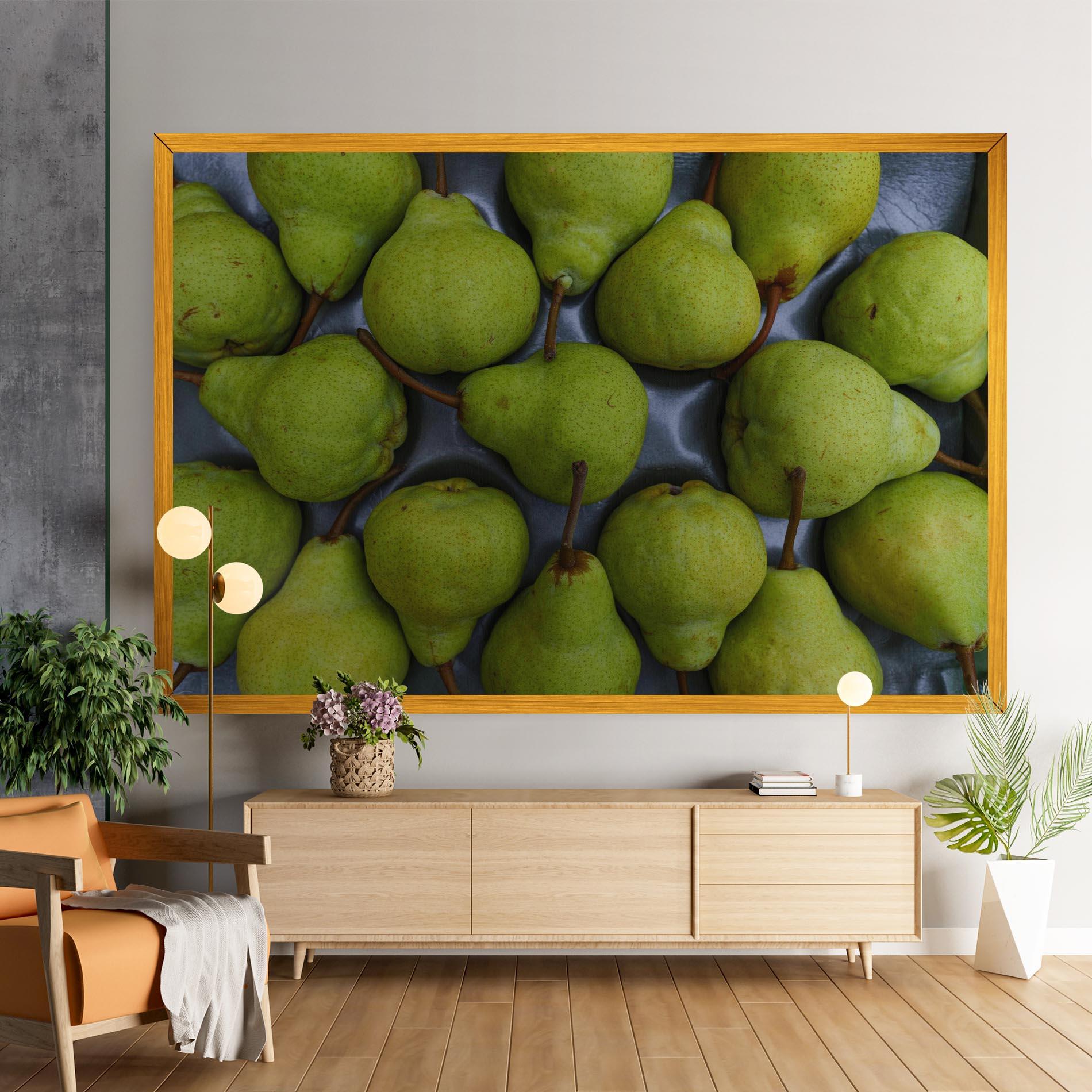 Картина на платно Green Pear mockup 9