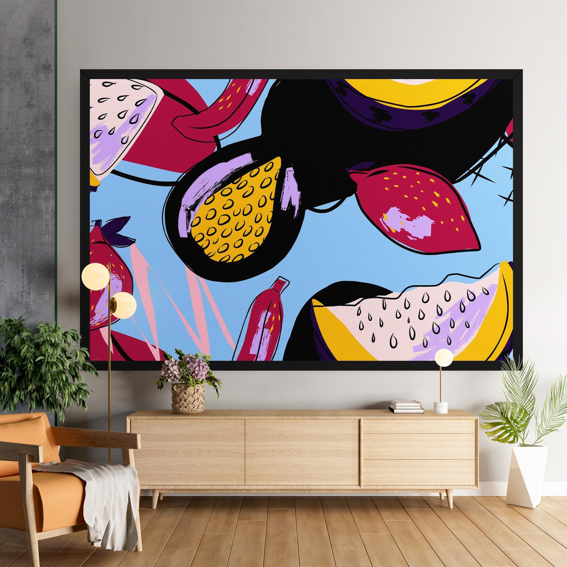 Картина на платно Colorful Fruits mockup 9