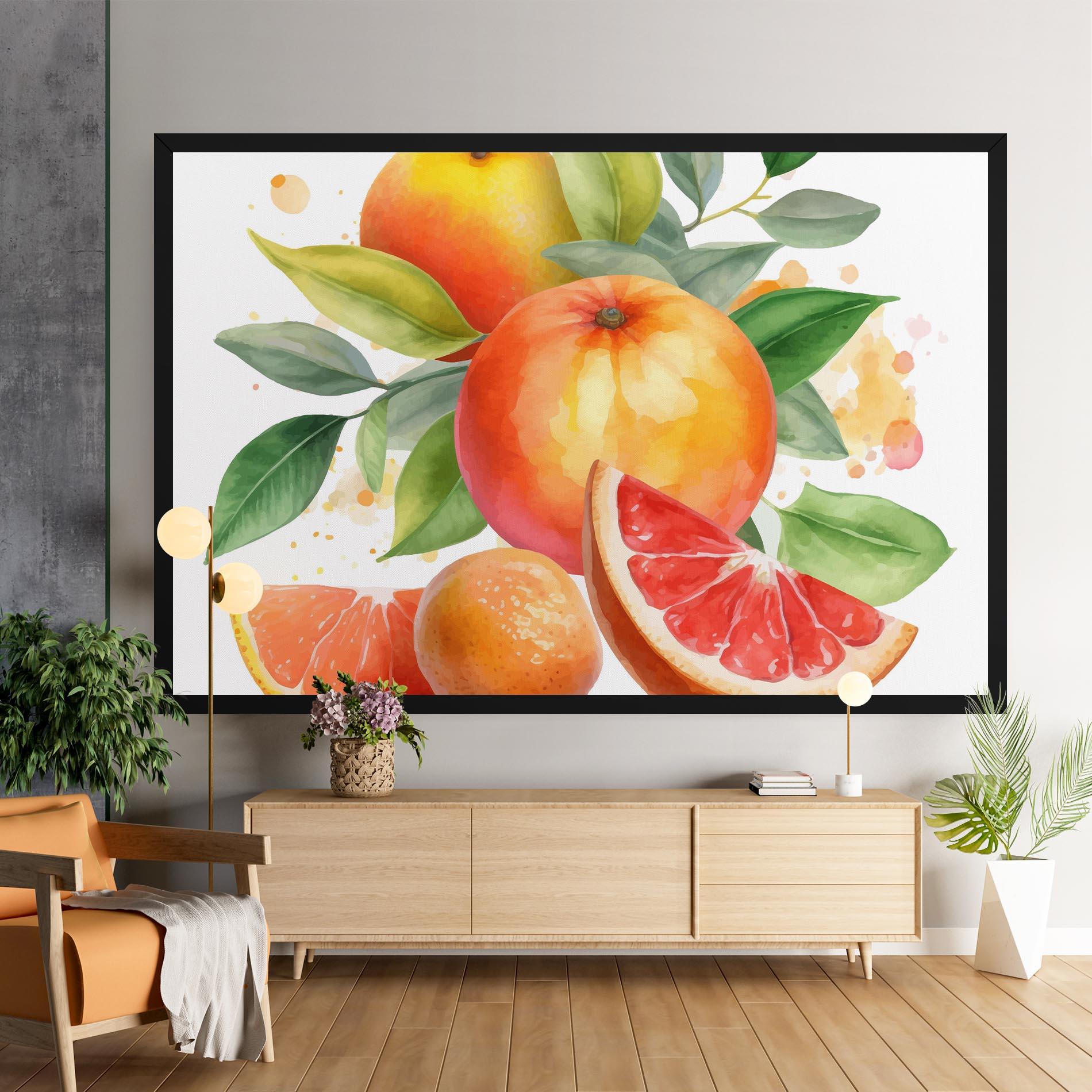 Картина на платно Grapefruit Art mockup 9