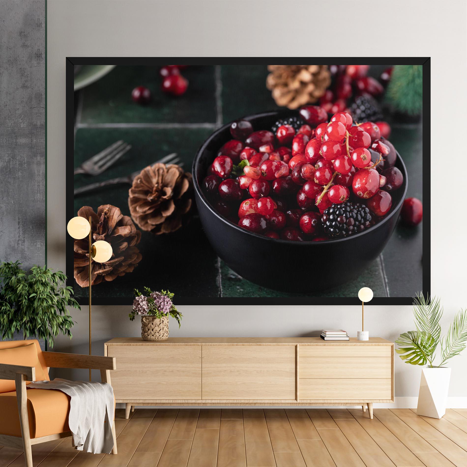 Картина на платно Red Berries mockup 9