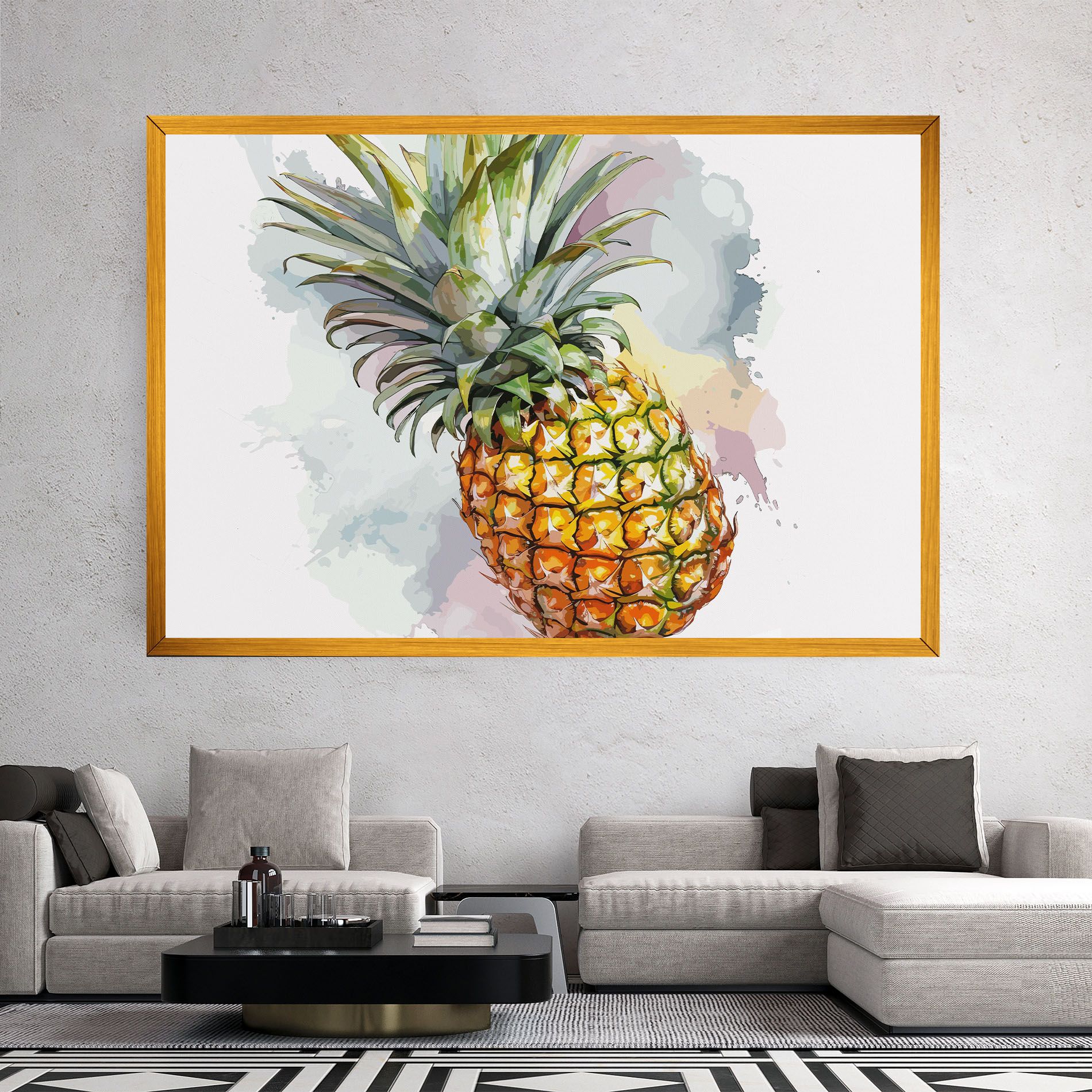 Artistic Pineapple mockup 2