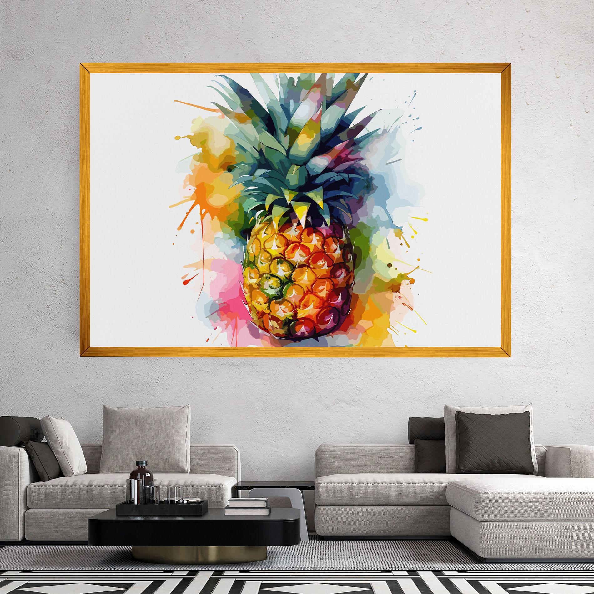 Картина на платно Color Mix Pineapple mockup 2