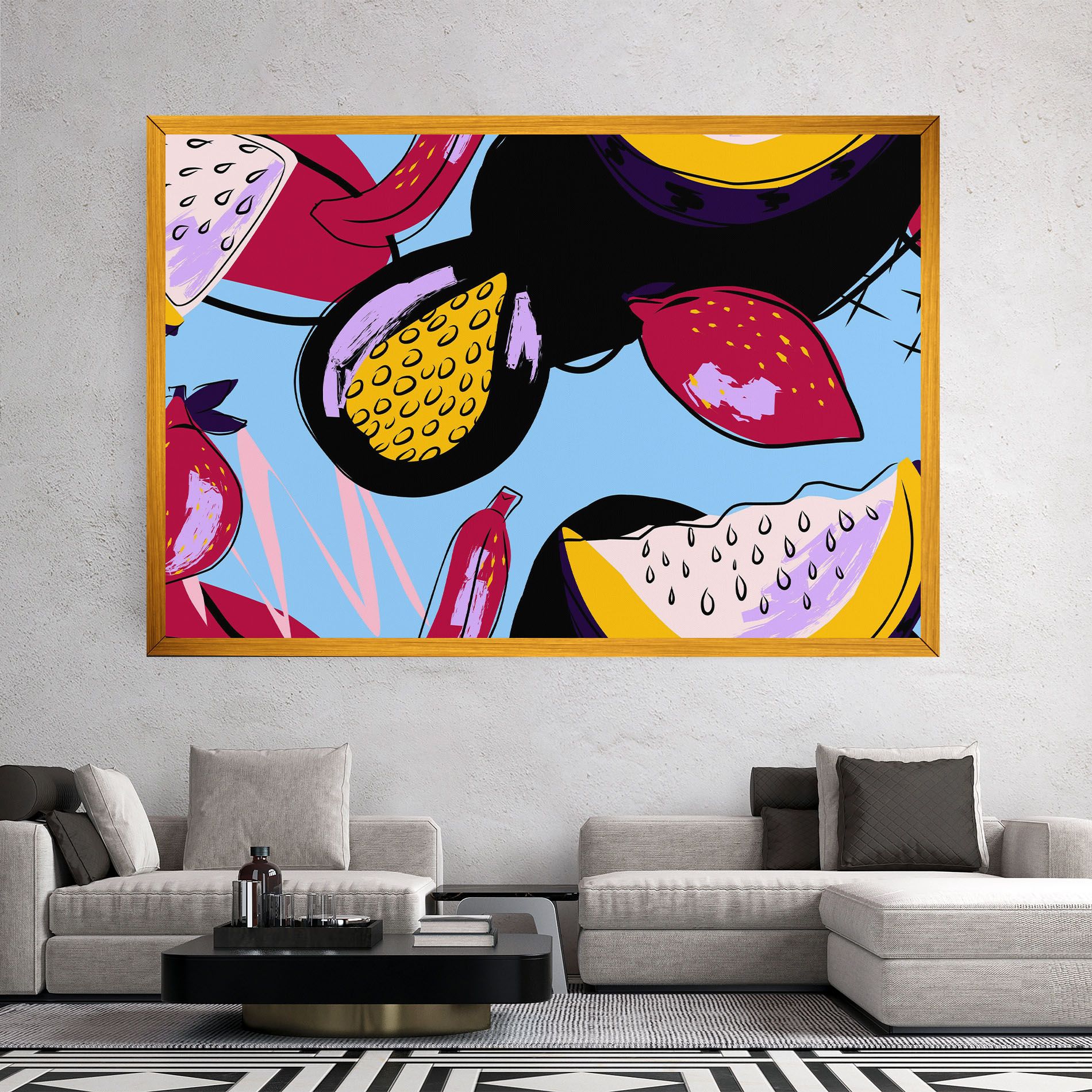 Colorful Fruits mockup 2