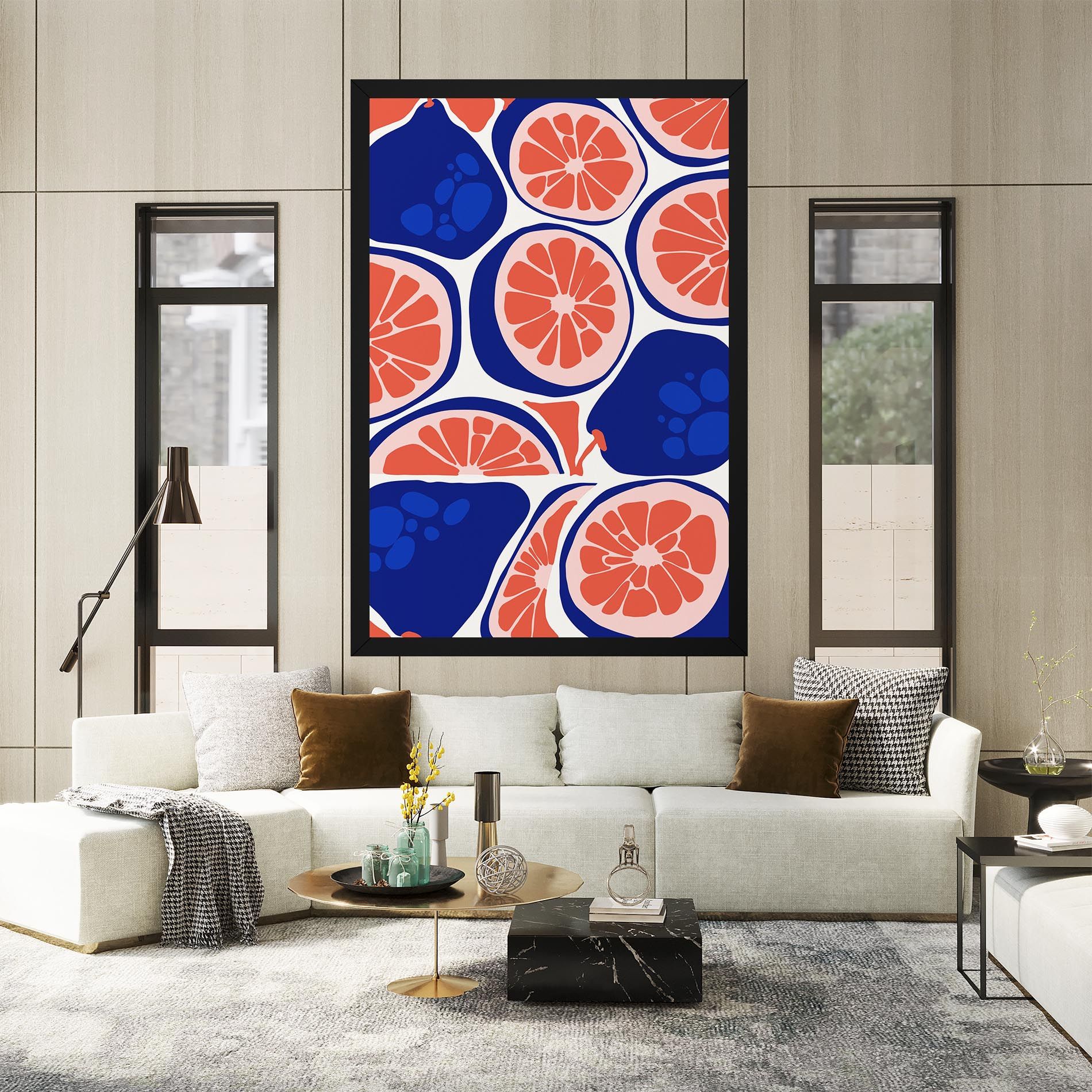 Blue Pink Fruit mockup 2