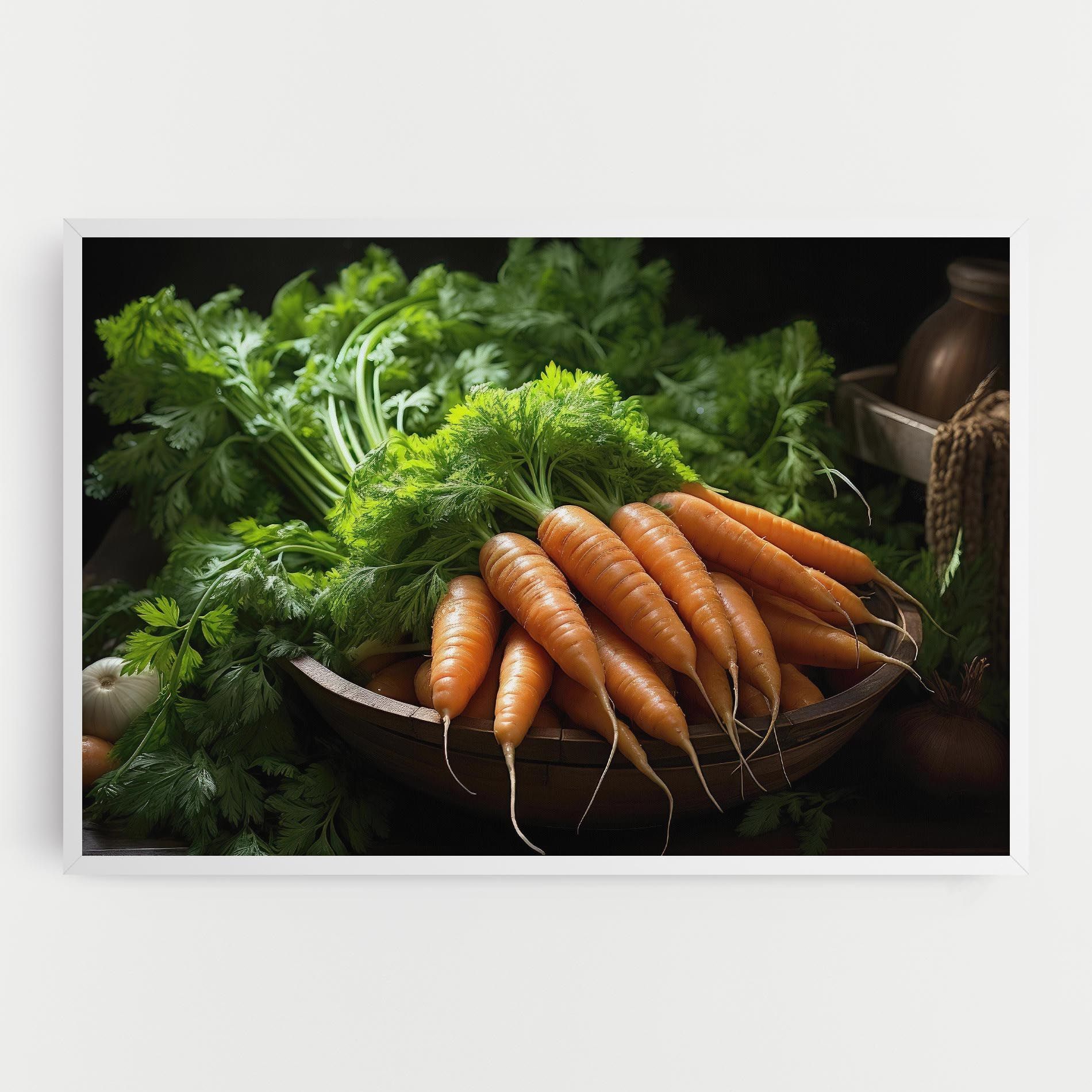 Fresh Carrots Basket mockup 0