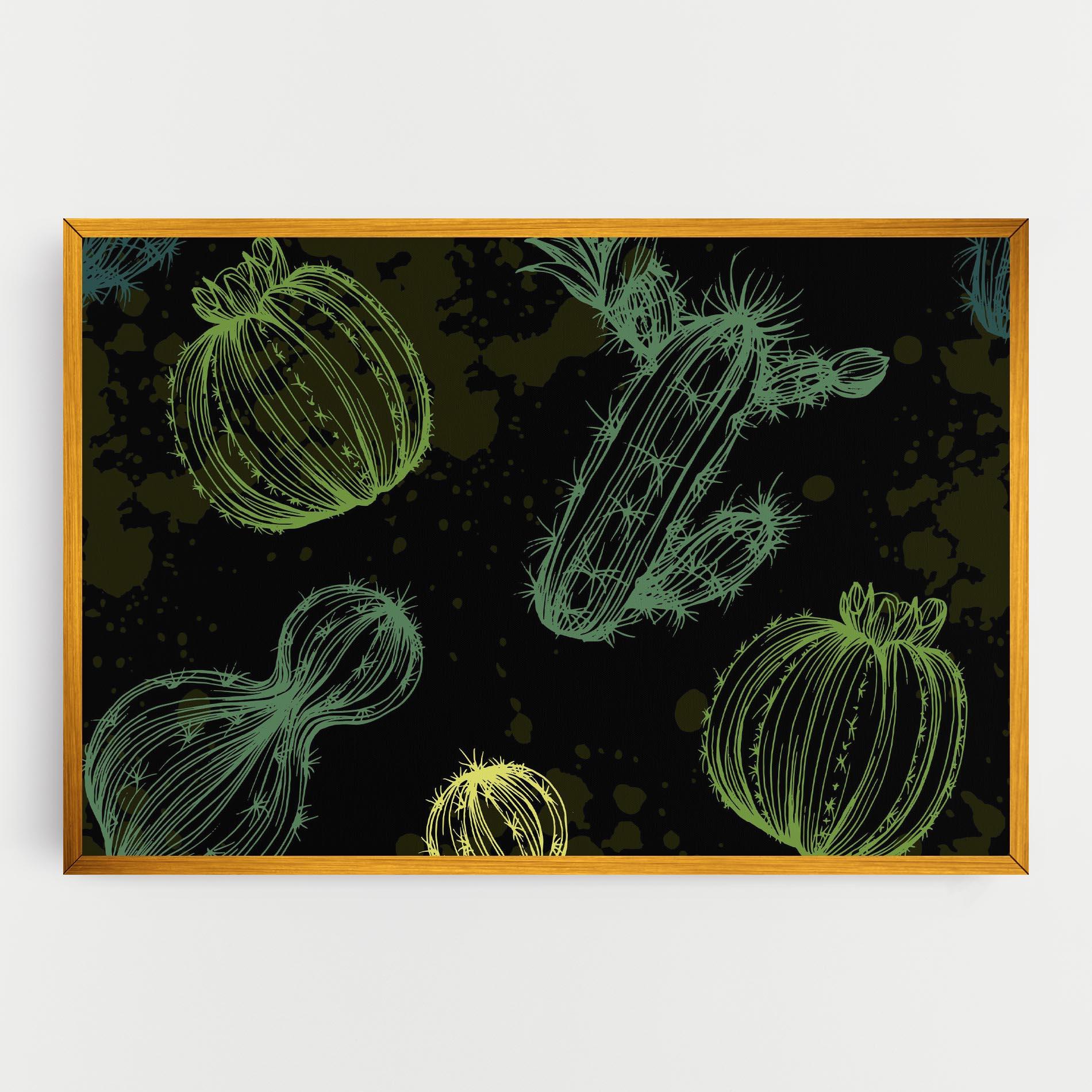 Картина на платно Cactus Art mockup 0