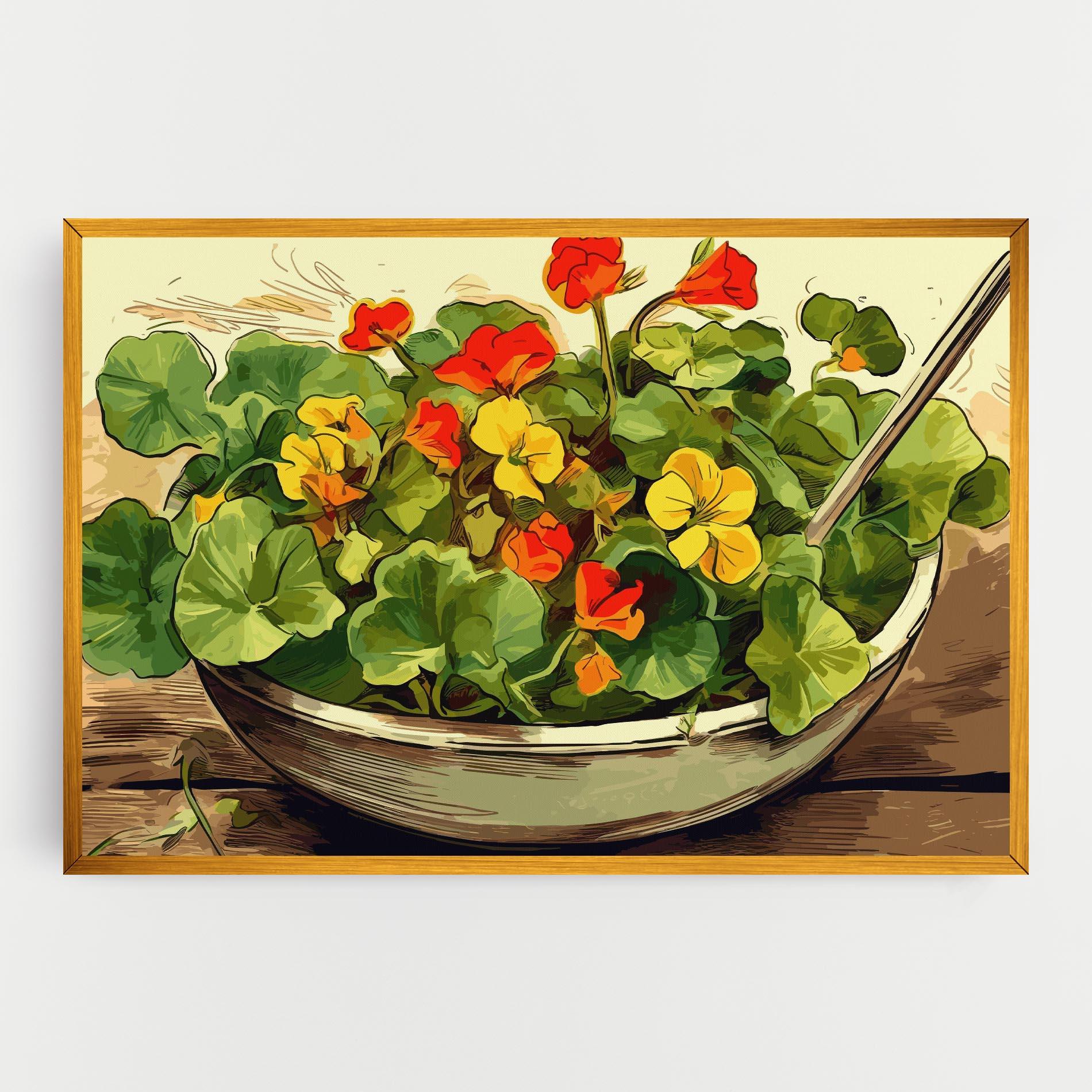 Картина на платно Flower Food mockup 0