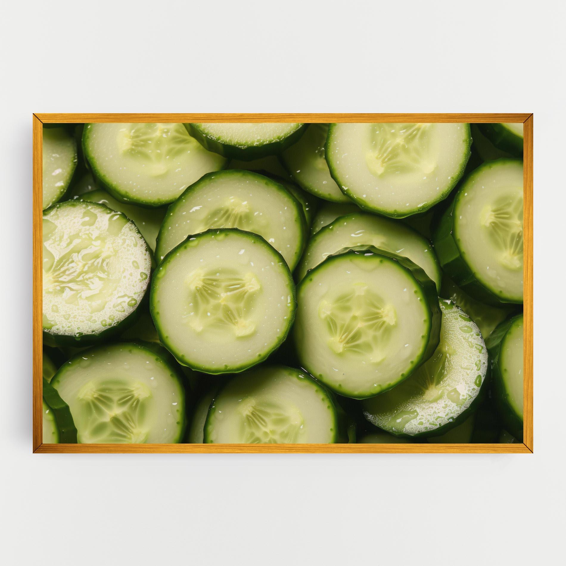 Картина на платно Fresh Cucumber mockup 0