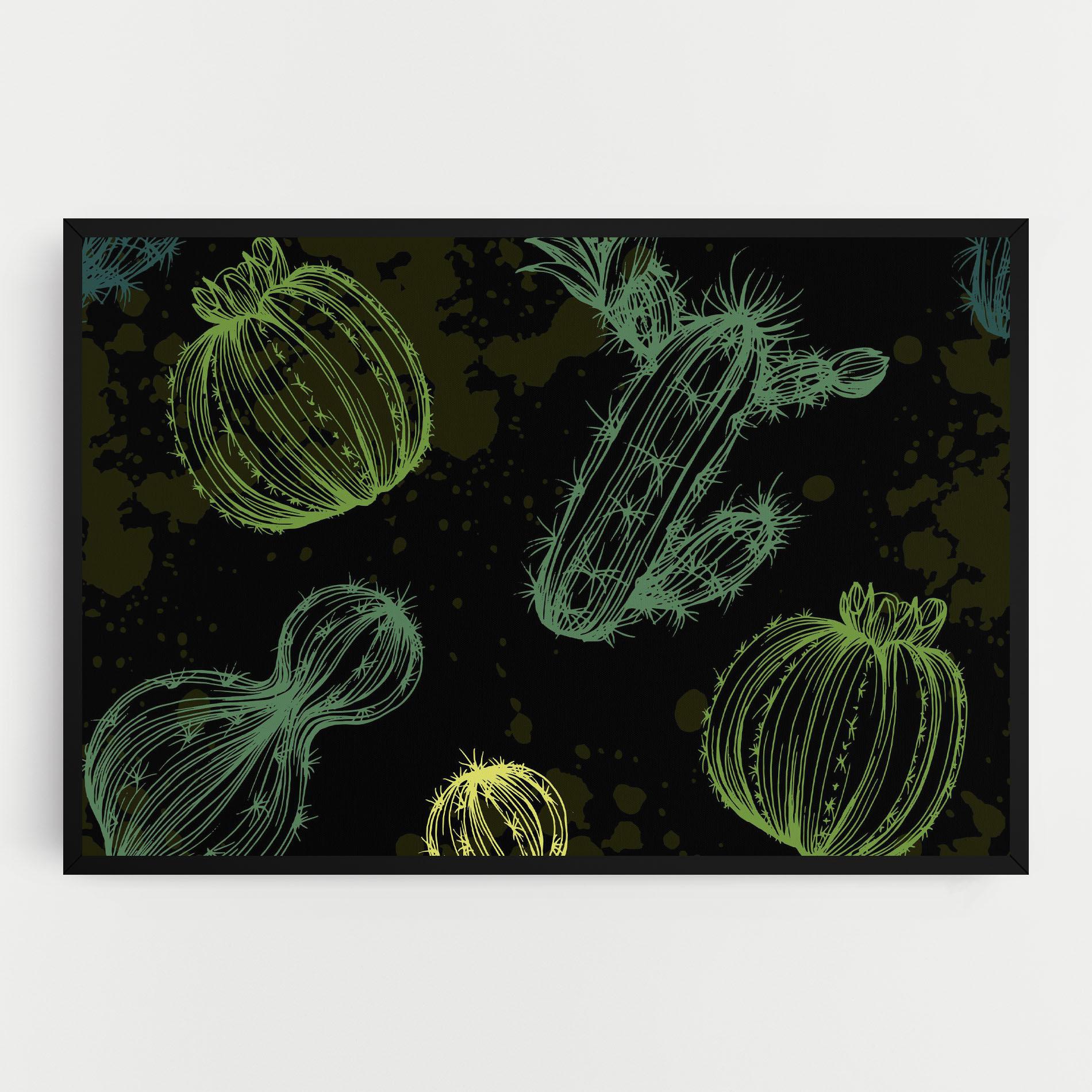 Картина на платно Cactus Art mockup 0