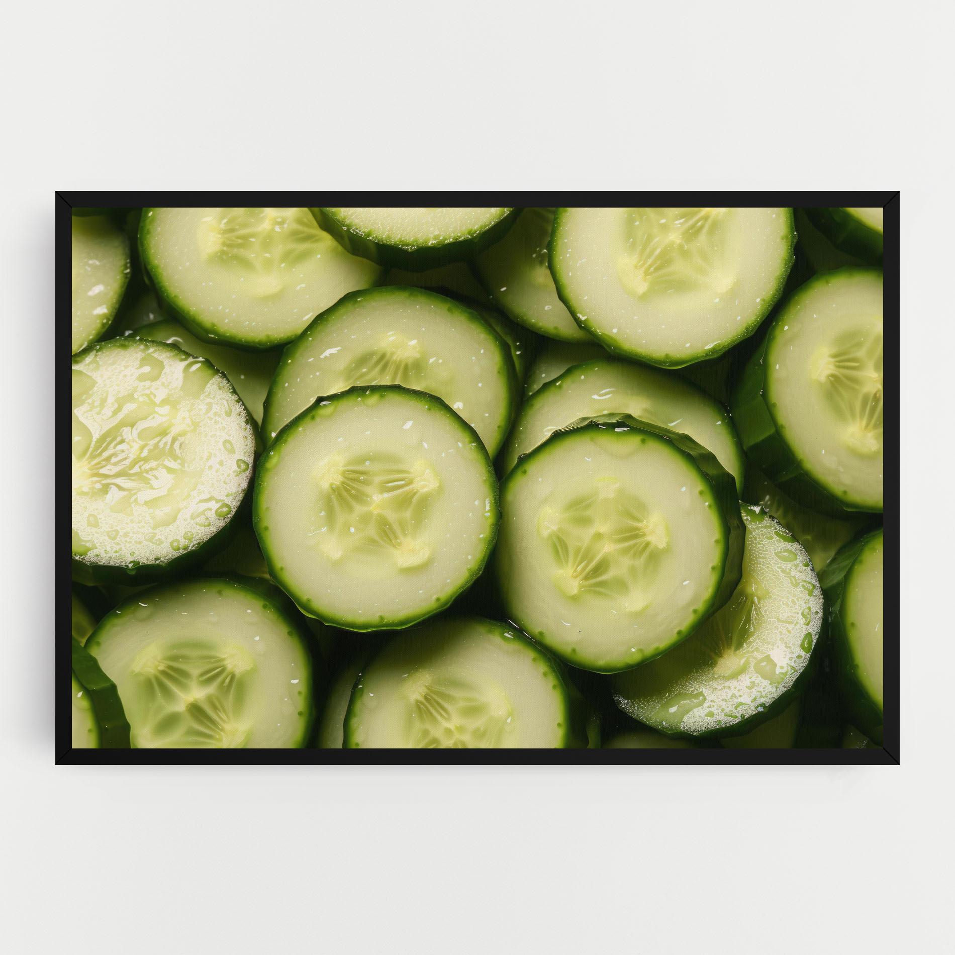 Картина на платно Fresh Cucumber mockup 0