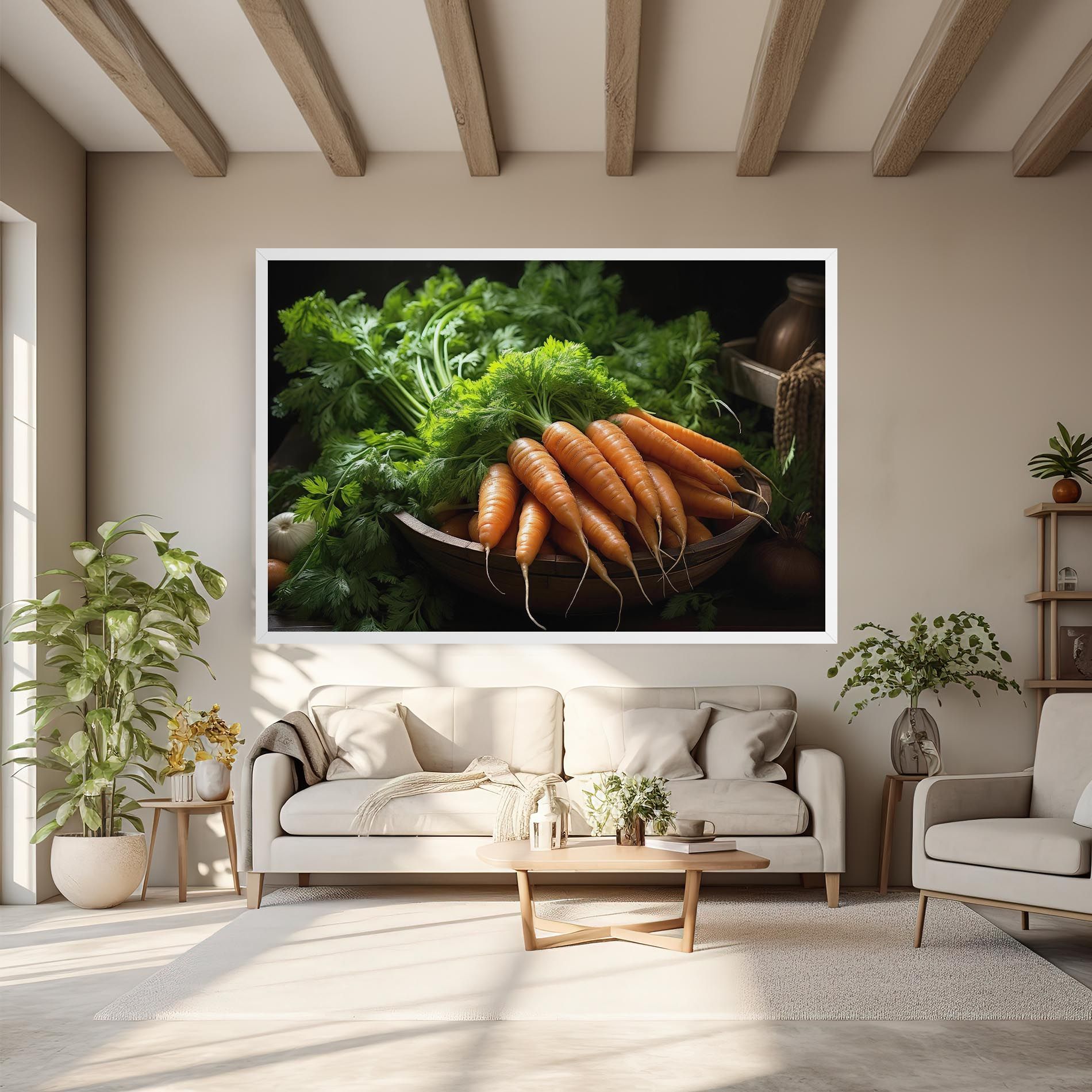 Fresh Carrots Basket mockup 6