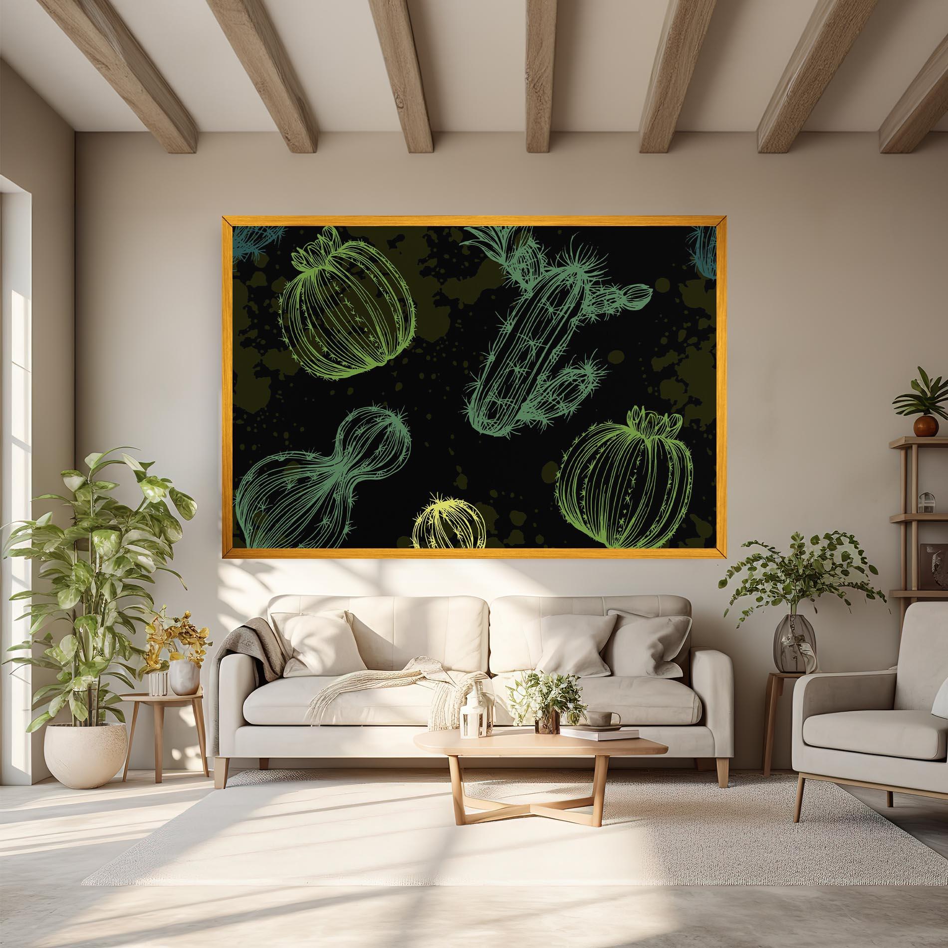 Картина на платно Cactus Art mockup 6