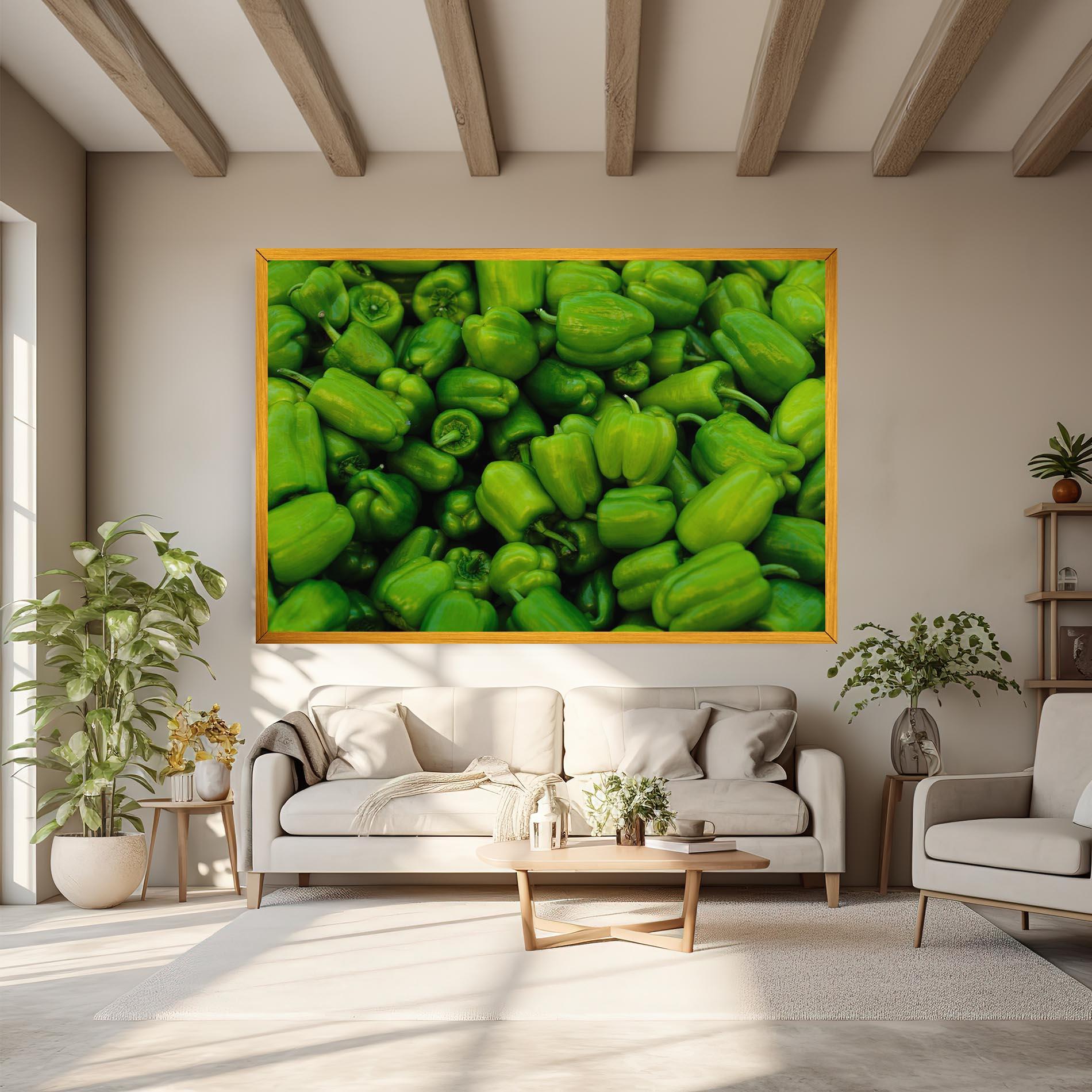 Картина на платно Green Bellpepper mockup 6