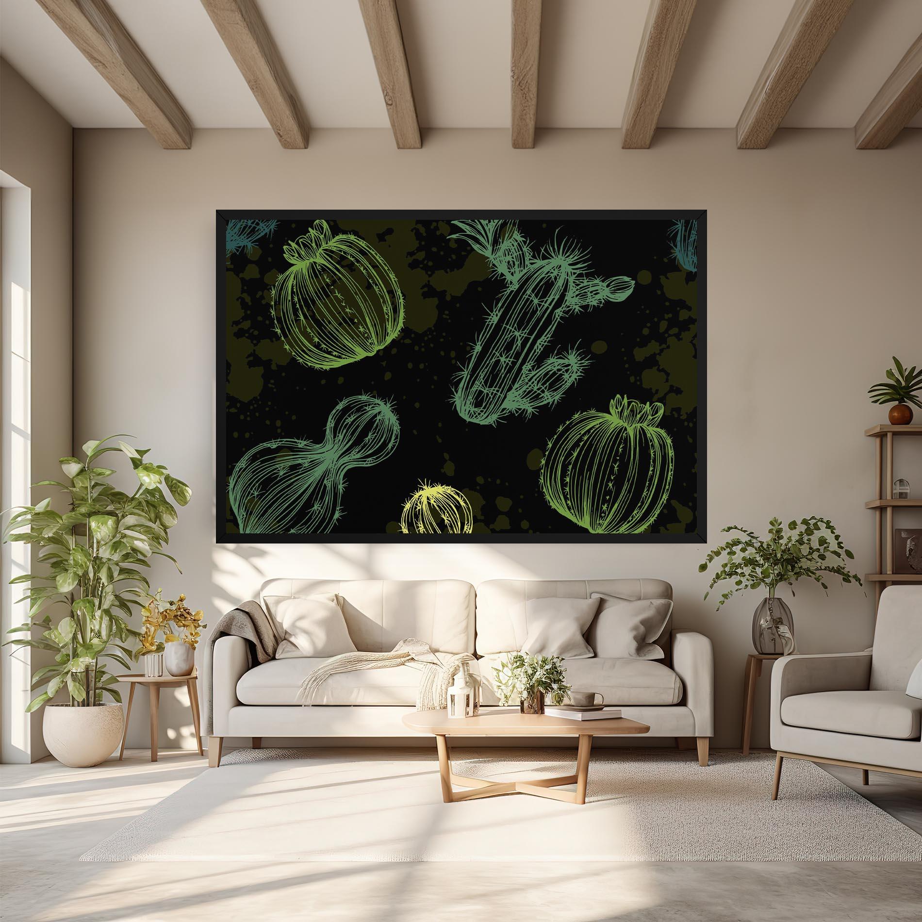 Картина на платно Cactus Art mockup 6