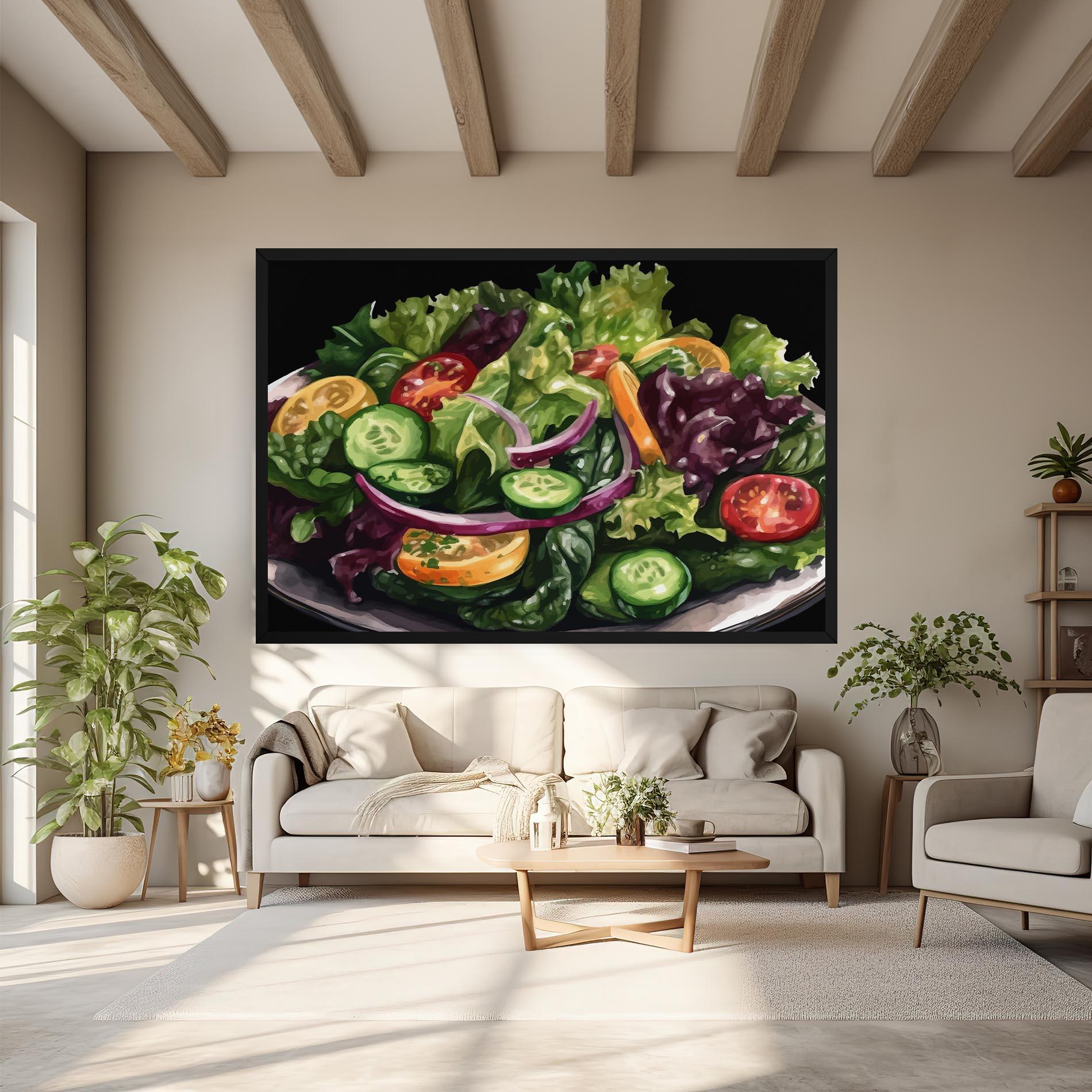 Картина на платно Cucumber Salad mockup 6