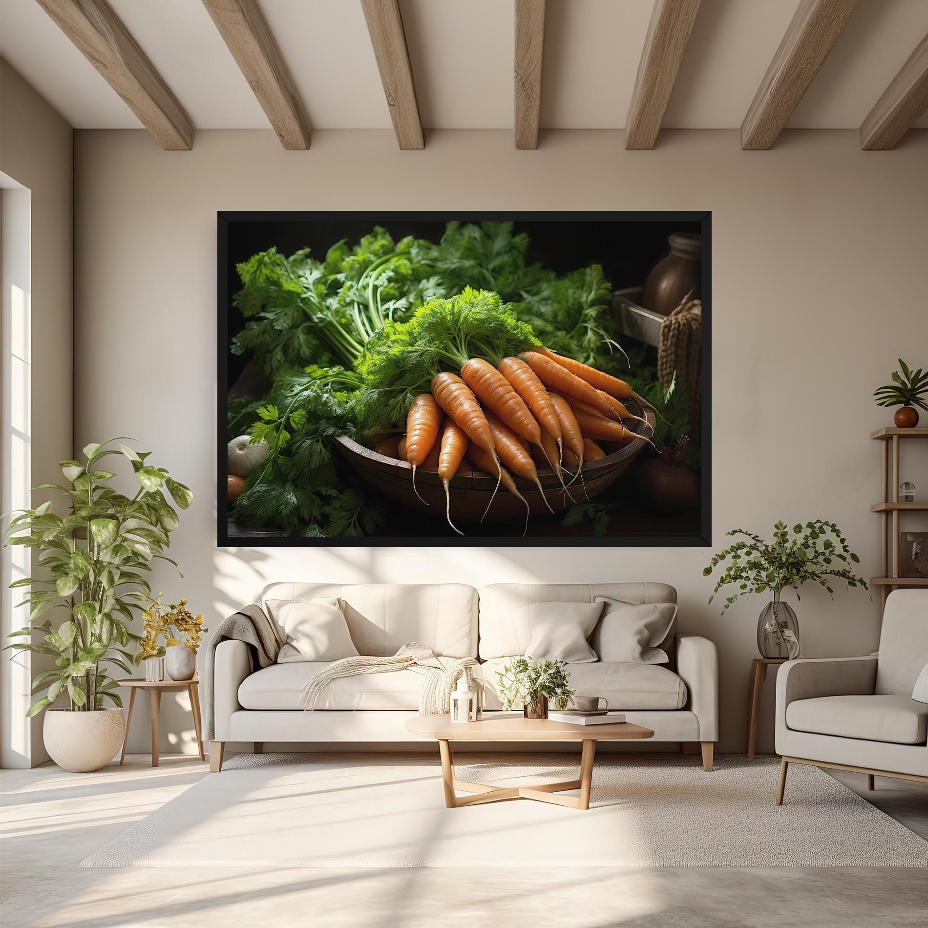 Fresh Carrots Basket mockup 6