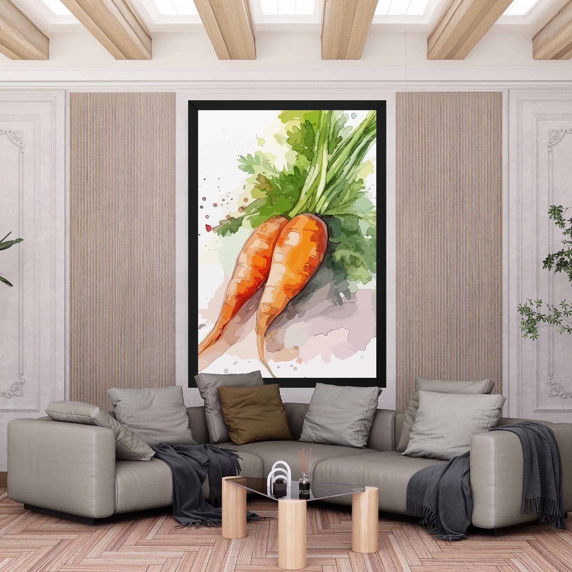 Carrot Watercolor mockup 6
