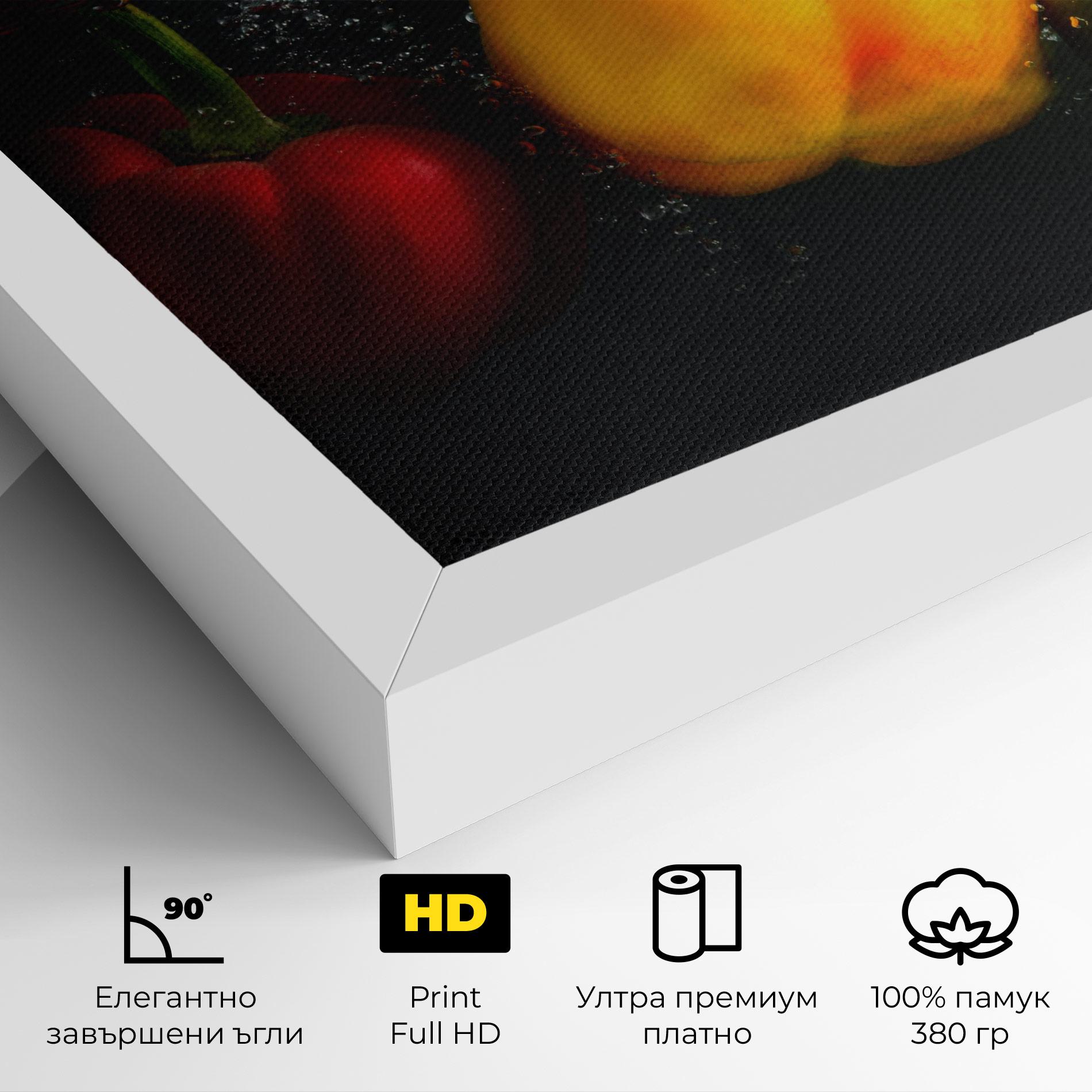 Картина на платно Cool Bellpepper Splash mockup 4