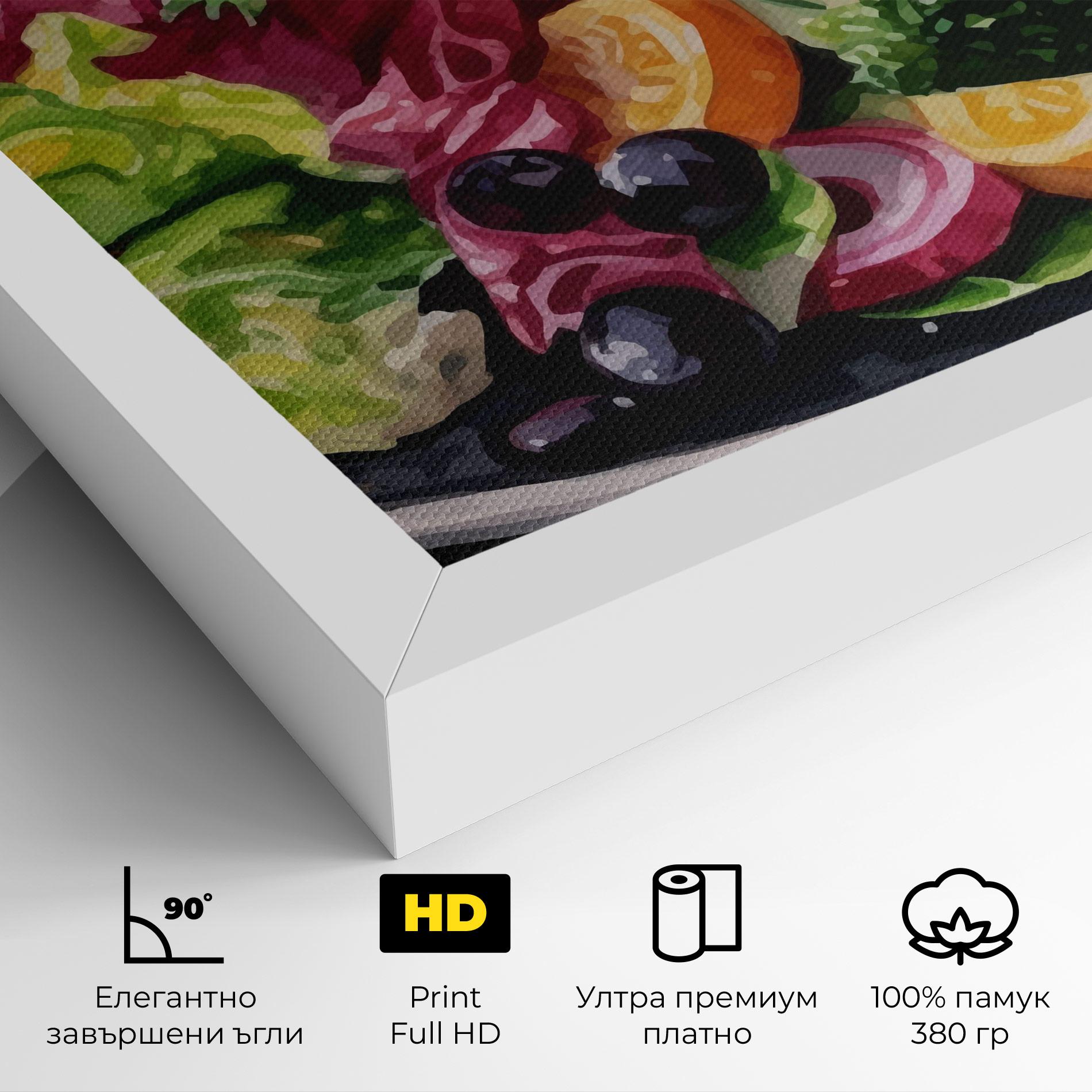 Картина на платно Healthy Tomato Food mockup 4