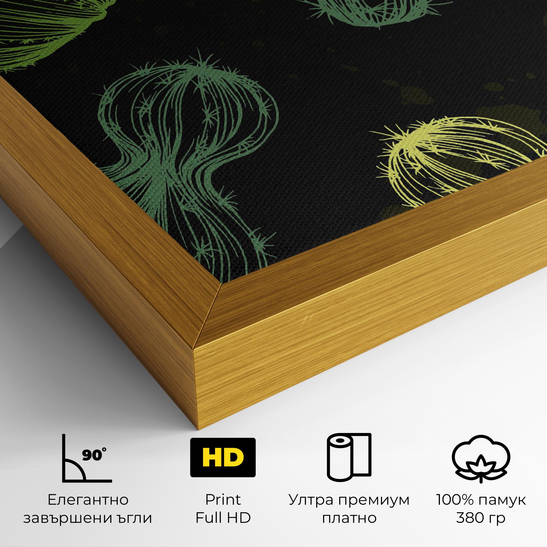 Картина на платно Cactus Art mockup 4