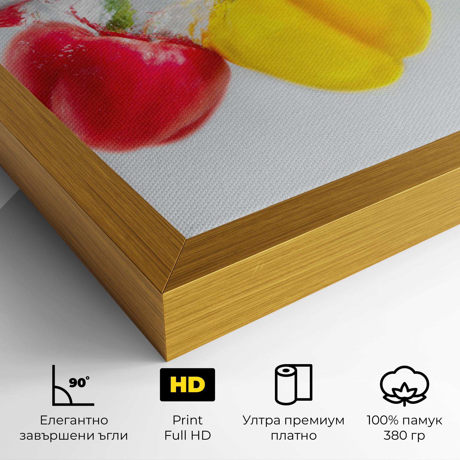 Картина на платно Colorful Bellpepper mockup 4