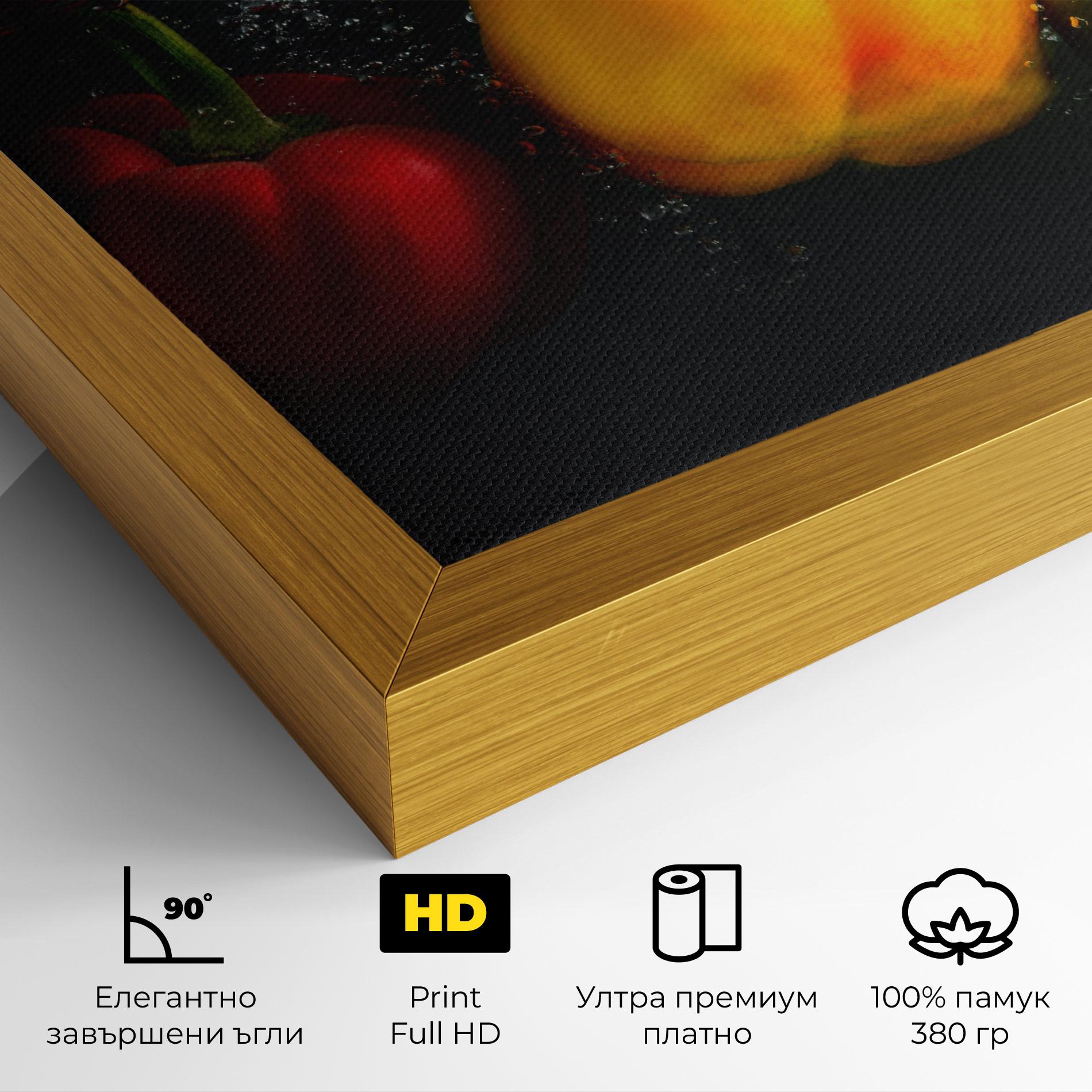 Картина на платно Cool Bellpepper Splash mockup 4
