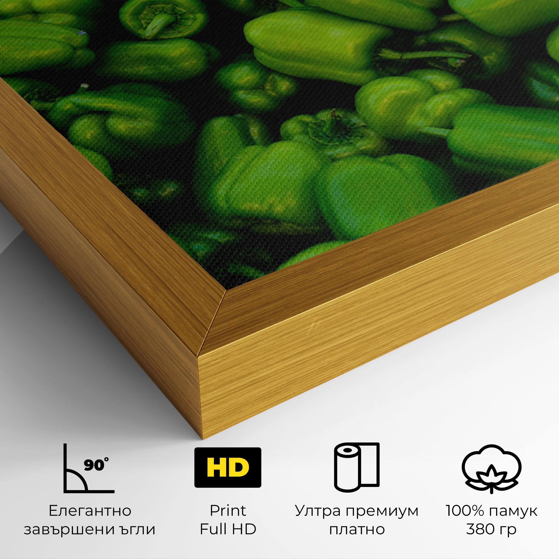 Картина на платно Green Bellpepper mockup 4