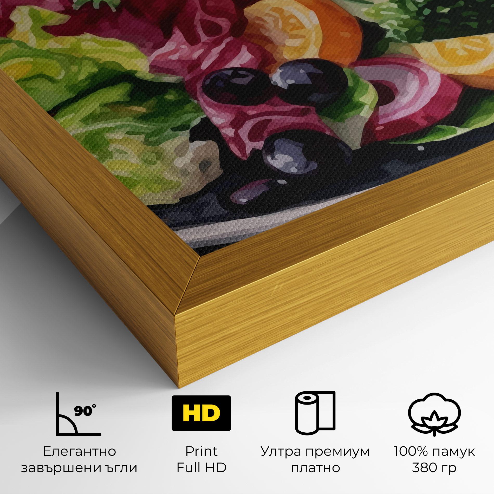 Картина на платно Healthy Tomato Food mockup 4