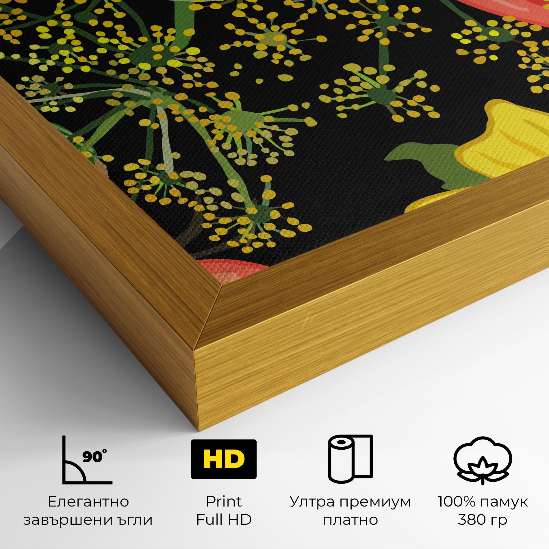 Картина на платно Heart Tomato mockup 4