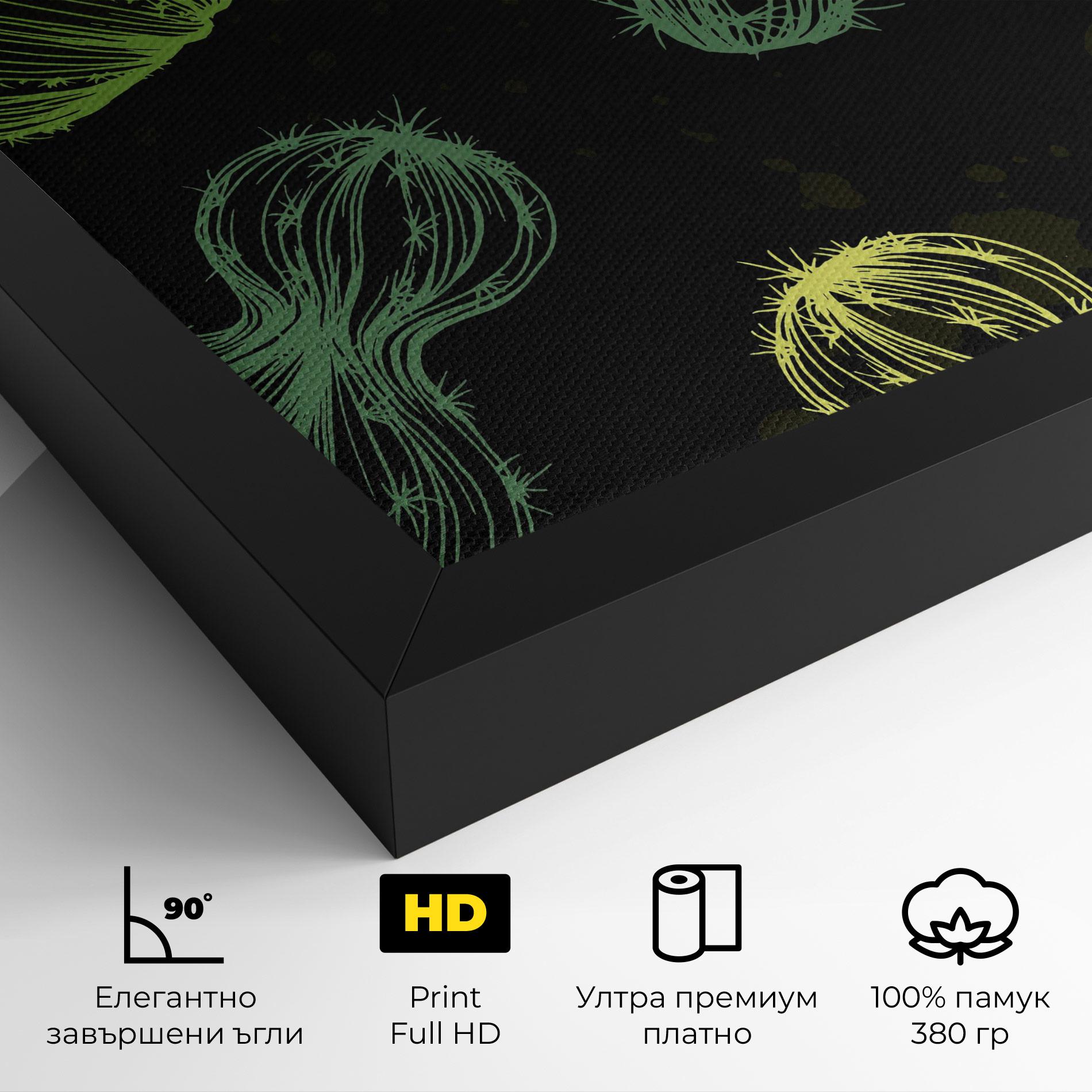 Картина на платно Cactus Art mockup 4