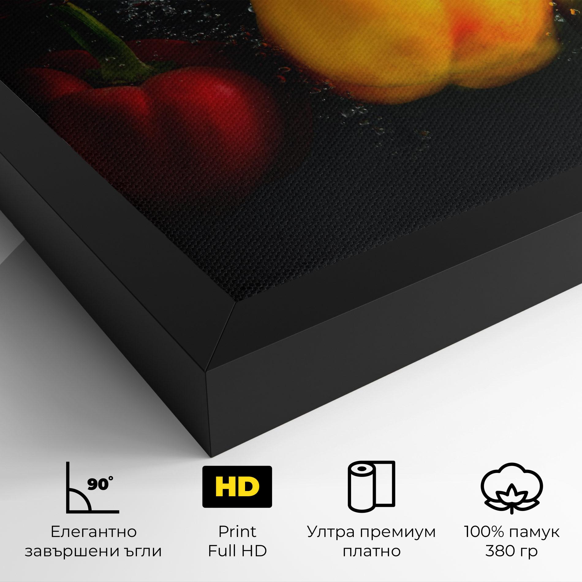 Картина на платно Cool Bellpepper Splash mockup 4
