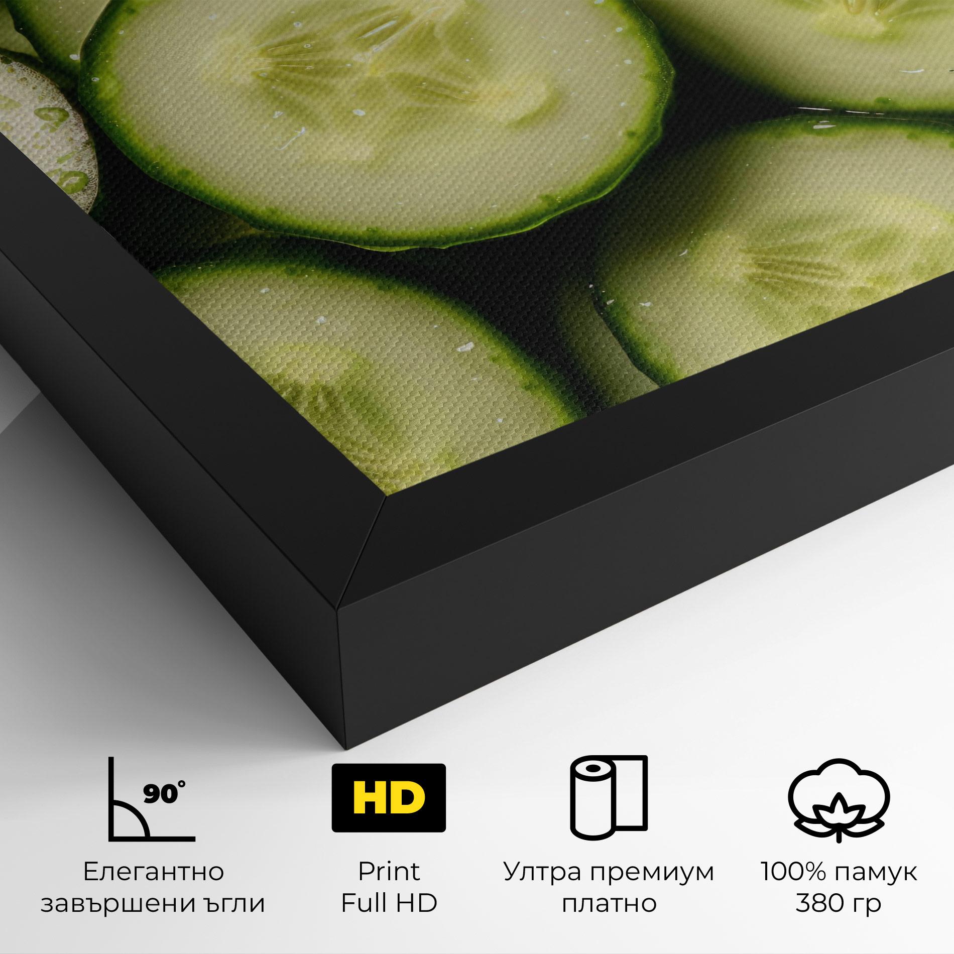 Картина на платно Fresh Cucumber mockup 4
