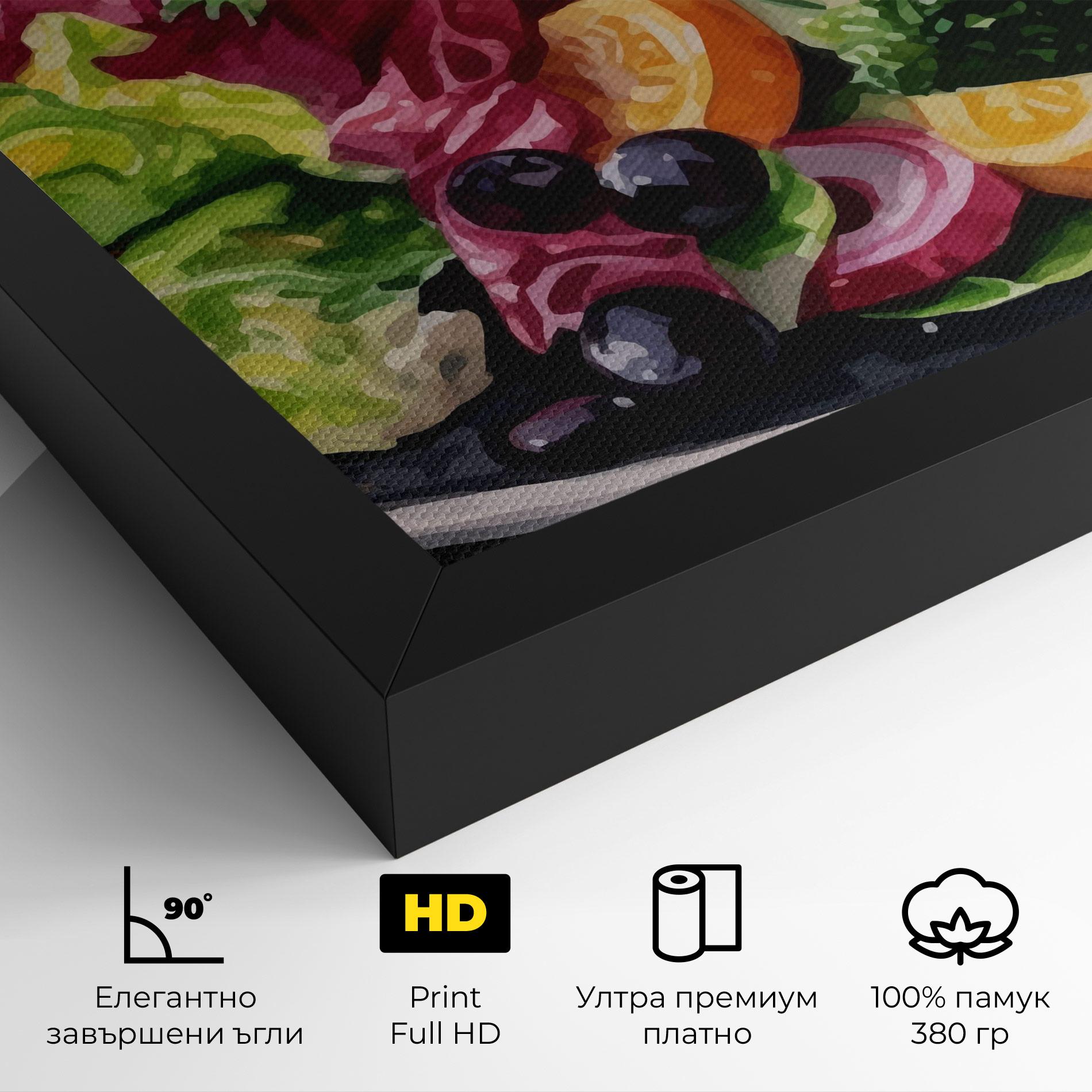 Картина на платно Healthy Tomato Food mockup 4