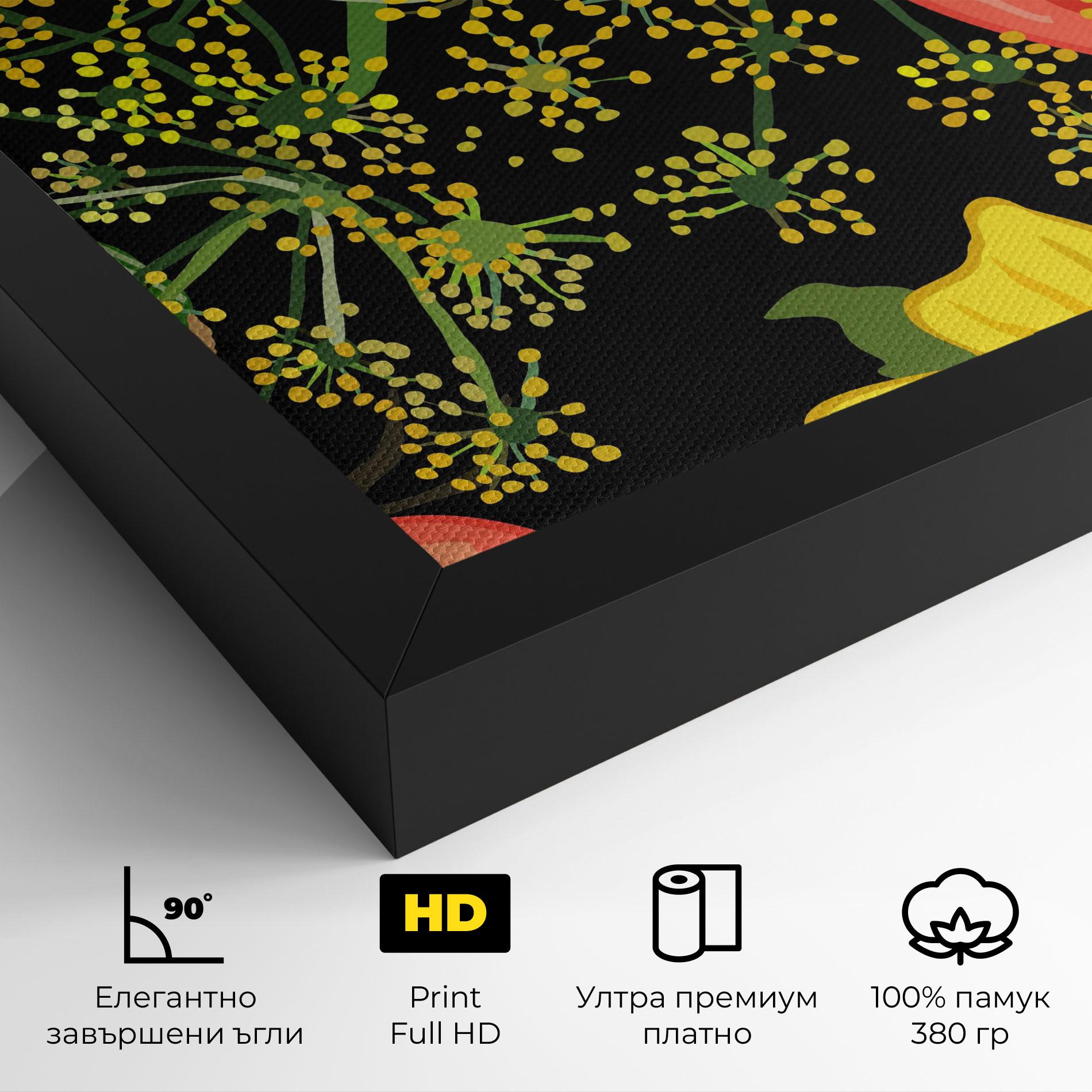 Картина на платно Heart Tomato mockup 4