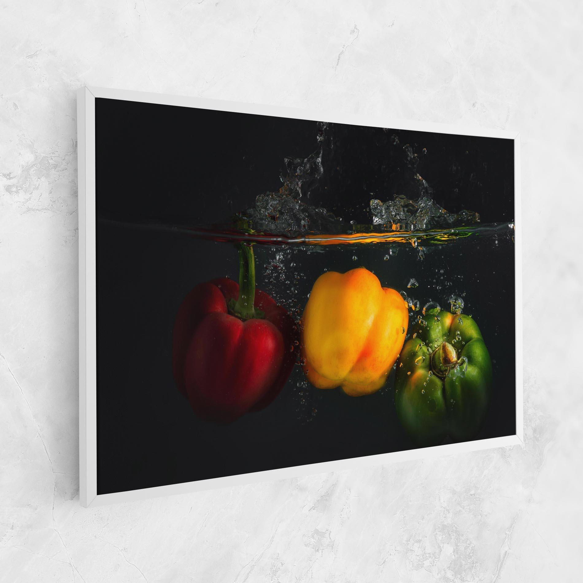 Картина на платно Cool Bellpepper Splash mockup 1