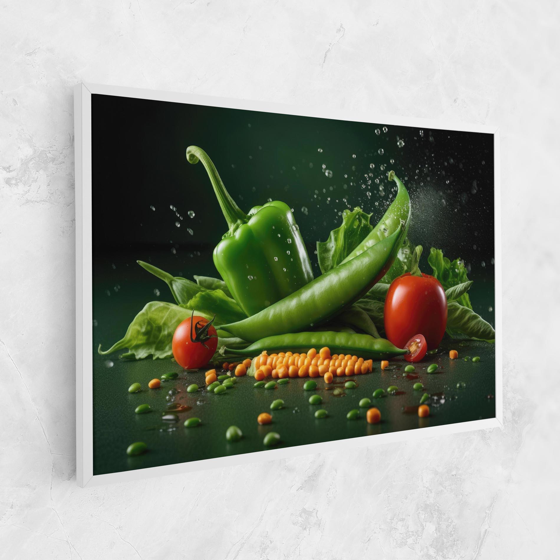 Картина на платно Fresh Vegetables mockup 1