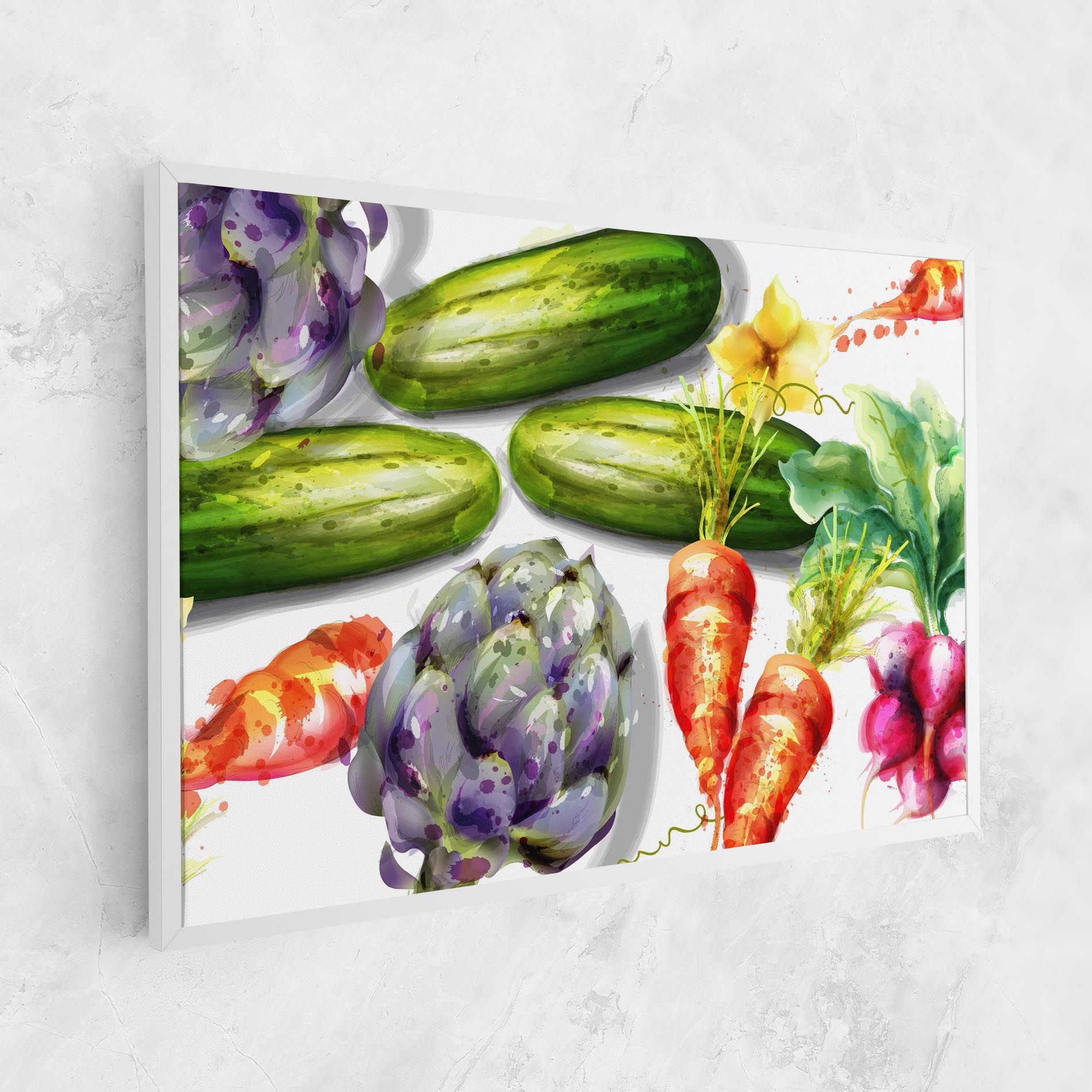 Watercolor Vegetables mockup 1